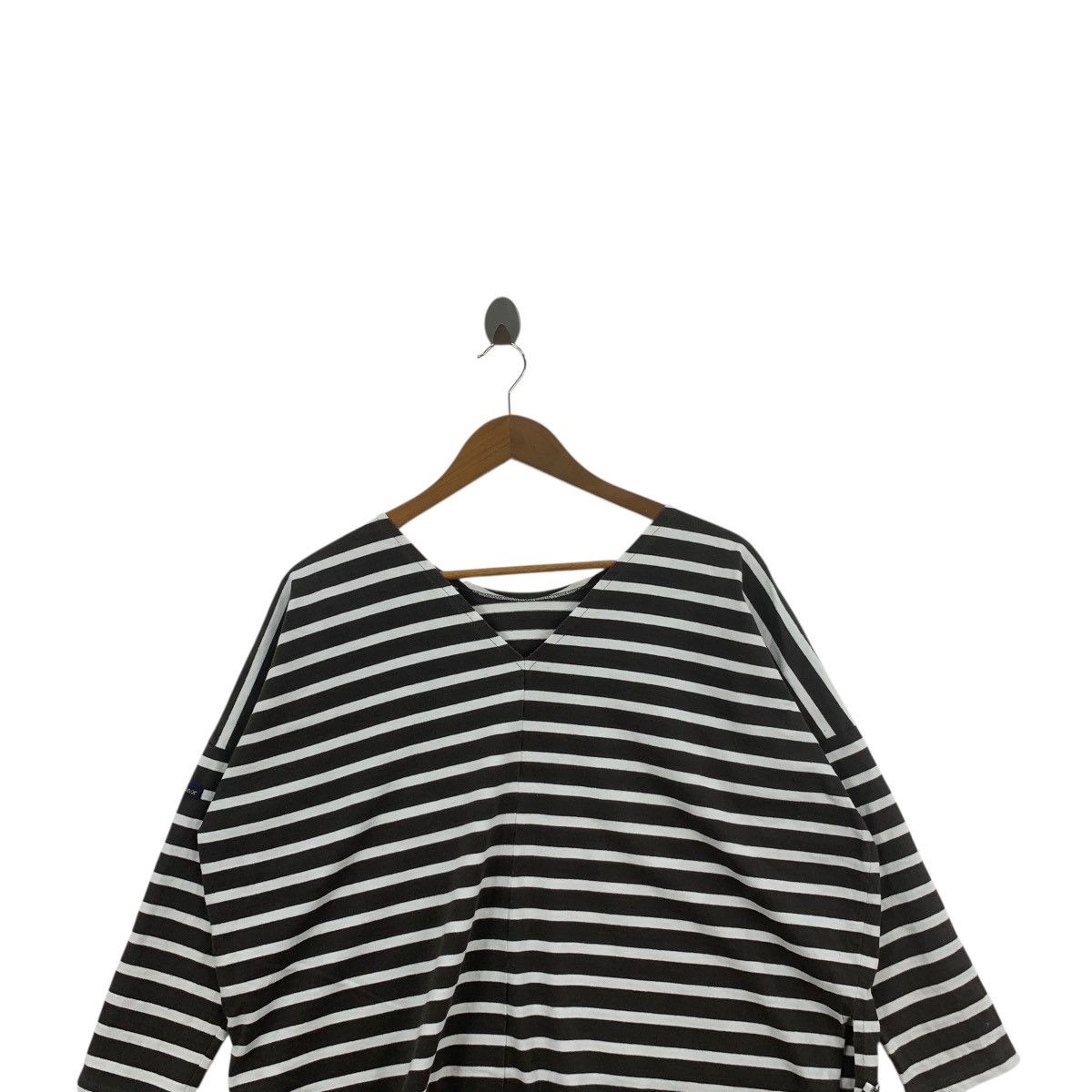 Other Vintage LE MINOR Made In France Baggy Striped Tee Shirt Top Size XL / US 12-14 / IT 48-50 - 2 Thumbnail