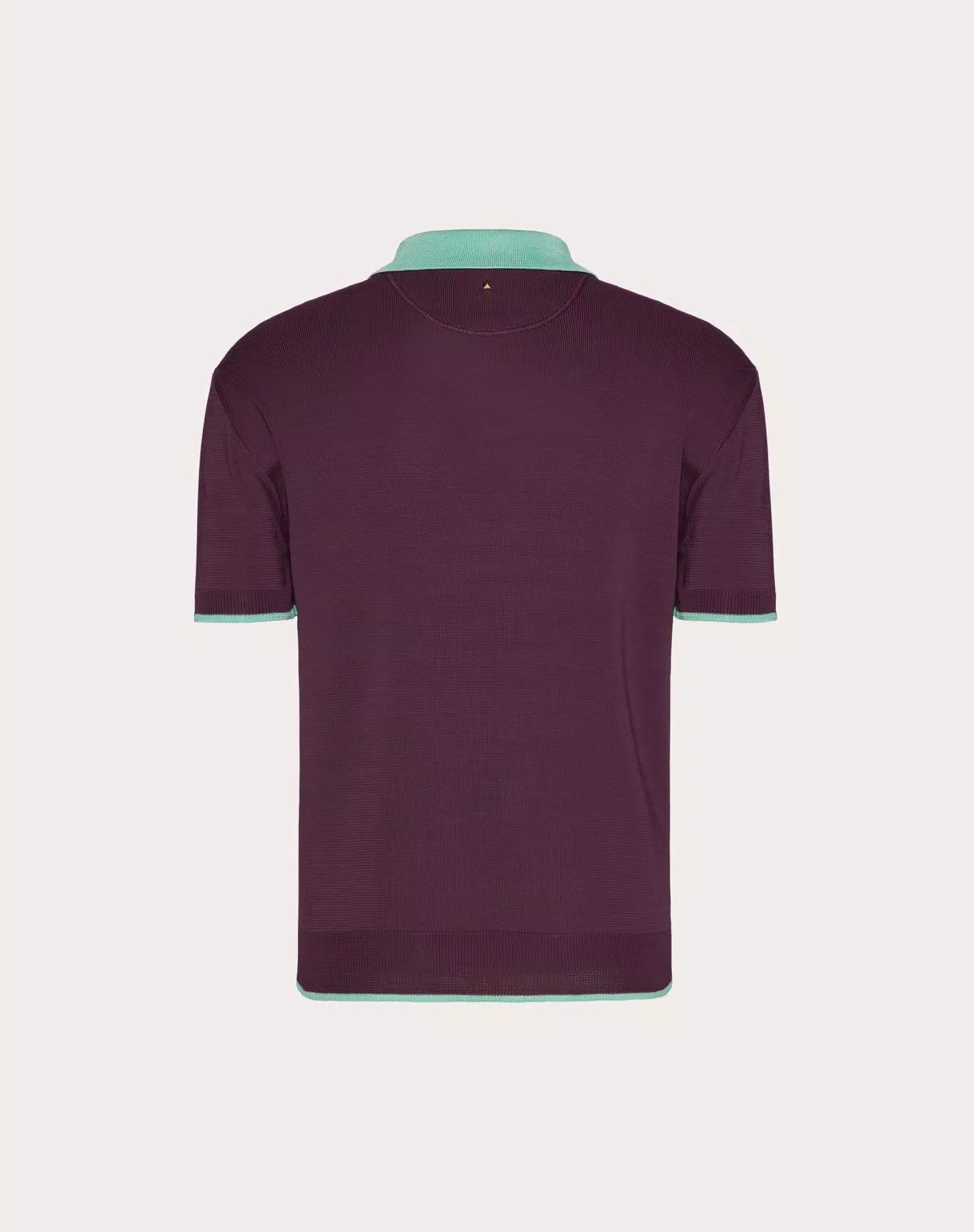 Valentino oc11z0625 Viscose Polo Shirt in Deep Purple Size US S / EU 44-46 / 1 - 2 Thumbnail