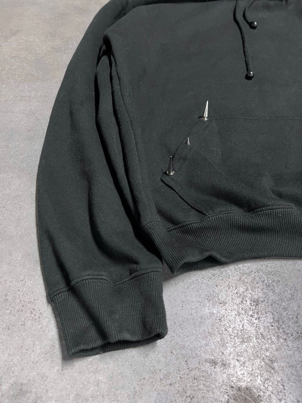 Japanese Brand Japanese Style Custom Spiked Faux Fur Hoodie Ifsixwasnine Size US M / EU 48-50 / 2 - 3 Thumbnail