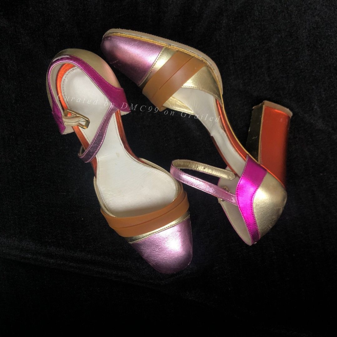 Maison Margiela Maison Margiela Colorblock Pearlescent Heels Size US 5 / IT 35 - 1 Thumbnail