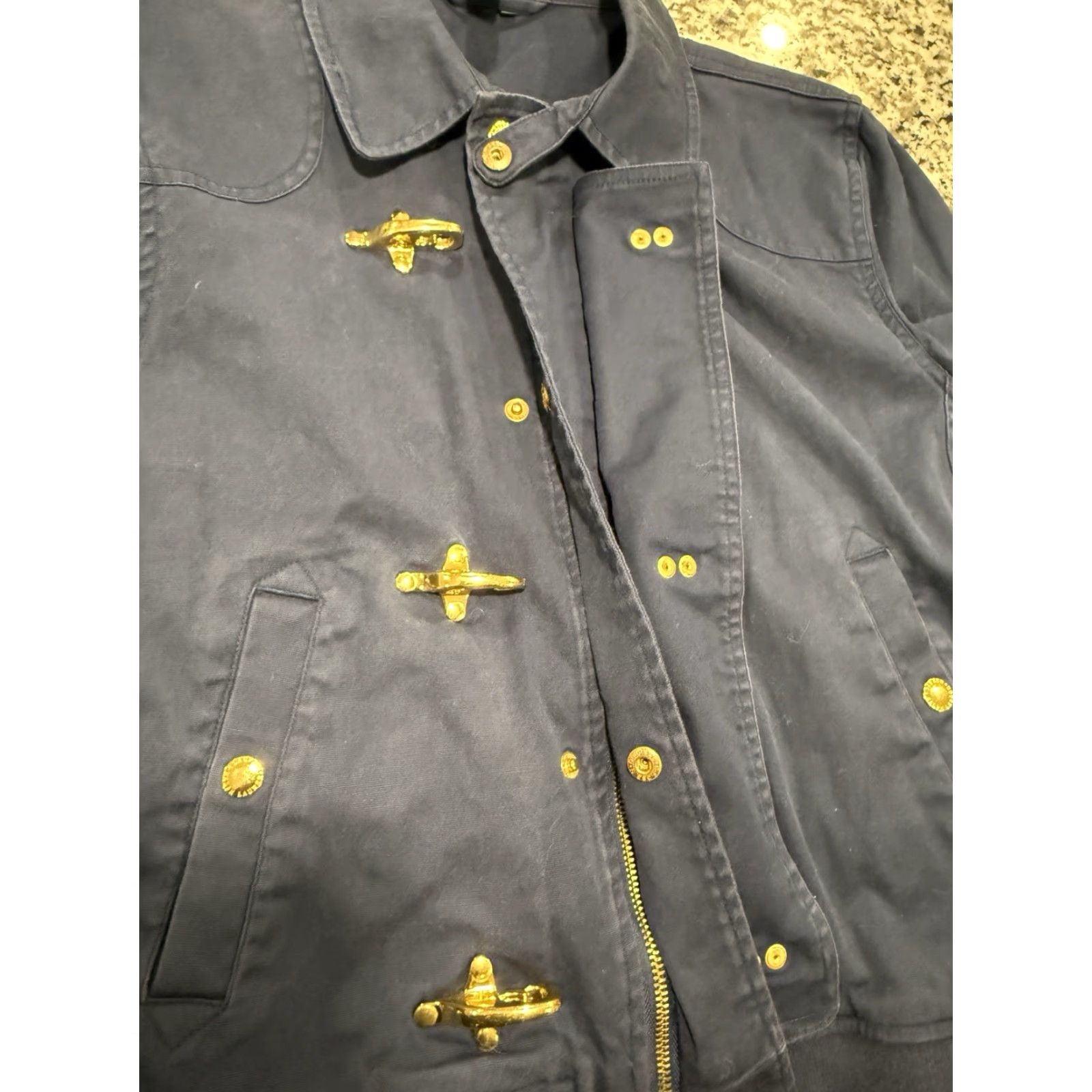 Ralph Lauren VINTAGE Lauren Ralph Lauren Marine Women's Navy Blue Yachting Jacket Toggle Sz Large Size L / US 10 / IT 46 - 2 Thumbnail