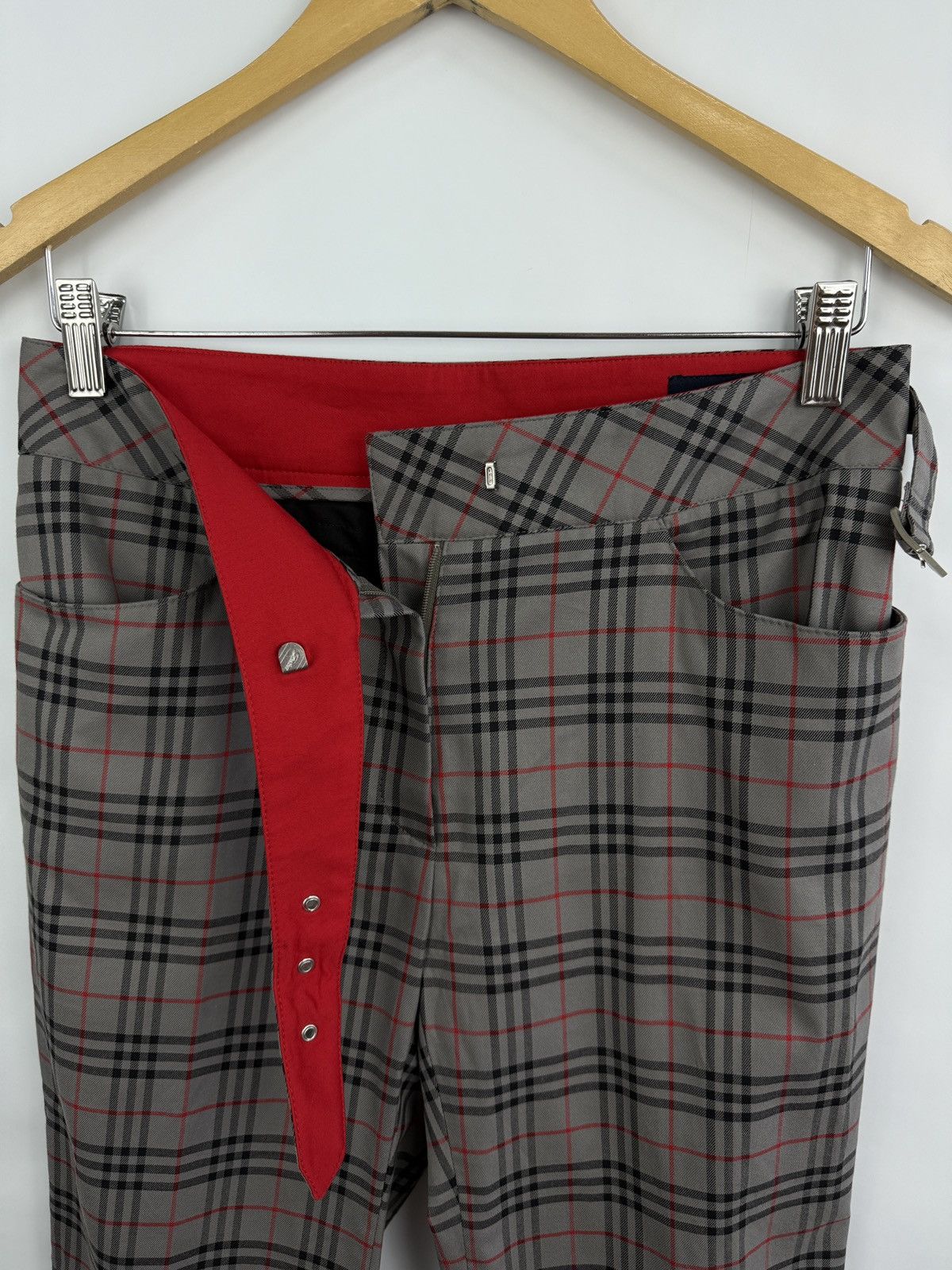 Burberry 🇬🇧 Vintage 90s Barberry Golf Nova Women Pants Rare Retro Hype Size 28" / US 6 / IT 42 - 6 Thumbnail