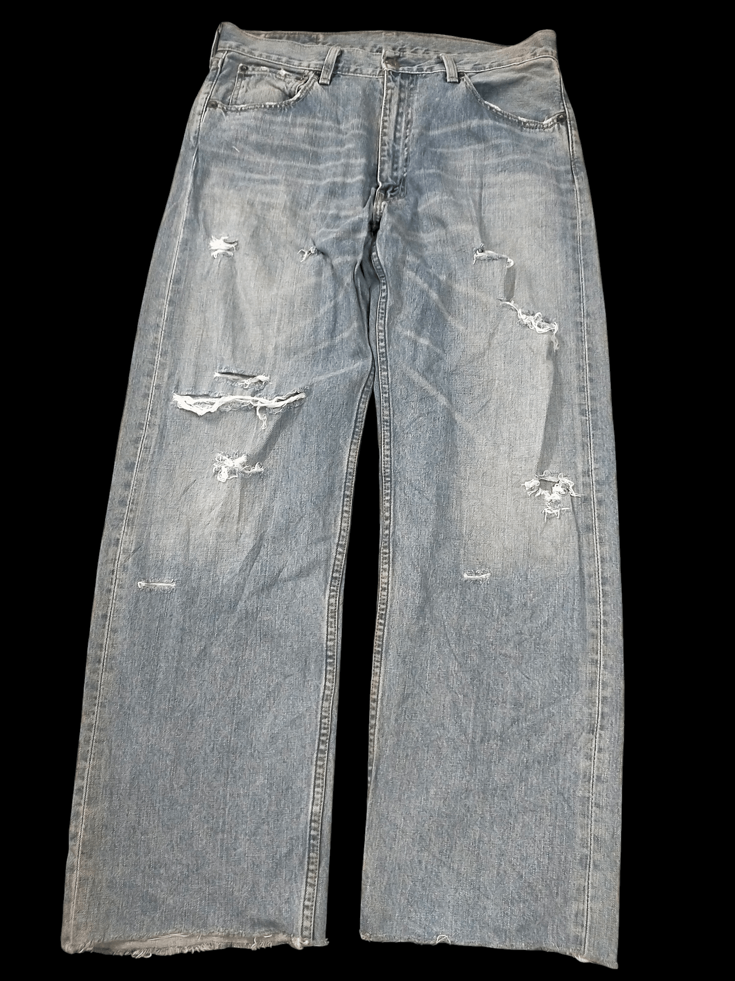 Levi's × Levi's Vintage Clothing 🔥Levis Distressed Mudwash Loose Baggy Jeans Size US 34 / EU 50 - 1 Thumbnail