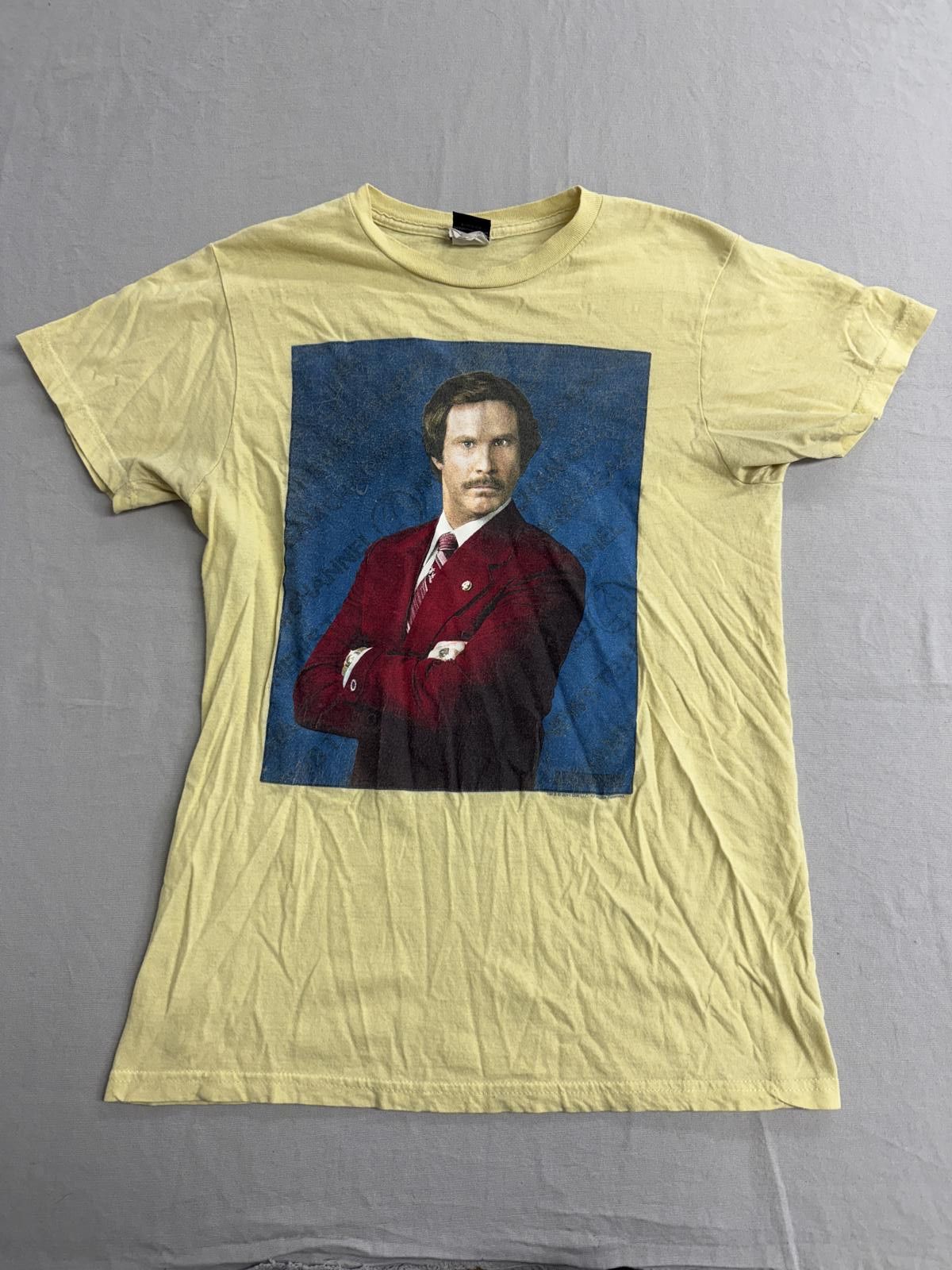 Designer Anchorman Movie T-shirt Ron Burgundy Pose Channel 4 -M Size US M / EU 48-50 / 2 - 1 Thumbnail
