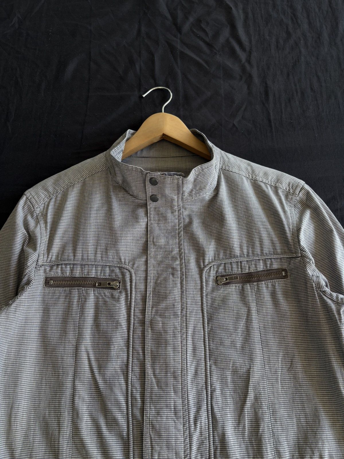 Tete Homme Tete Homme Issey Miyake Racer Plaid Pattern Jacket Size US L / EU 52-54 / 3 - 2 Thumbnail