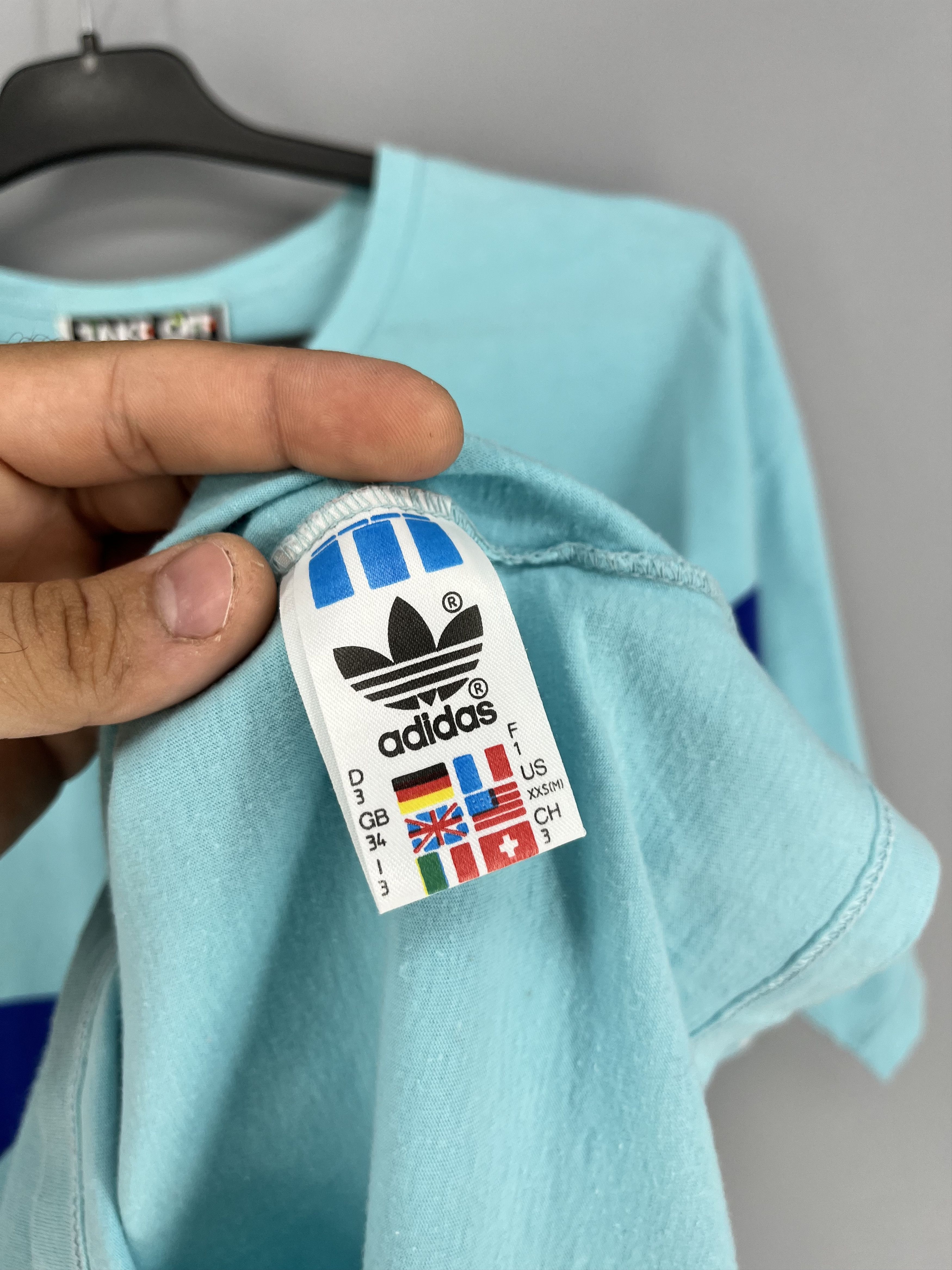 Adidas 90s Vintage Adidas Take Off Big Logo tee shirt Size US M / EU 48-50 / 2 - 8 Thumbnail