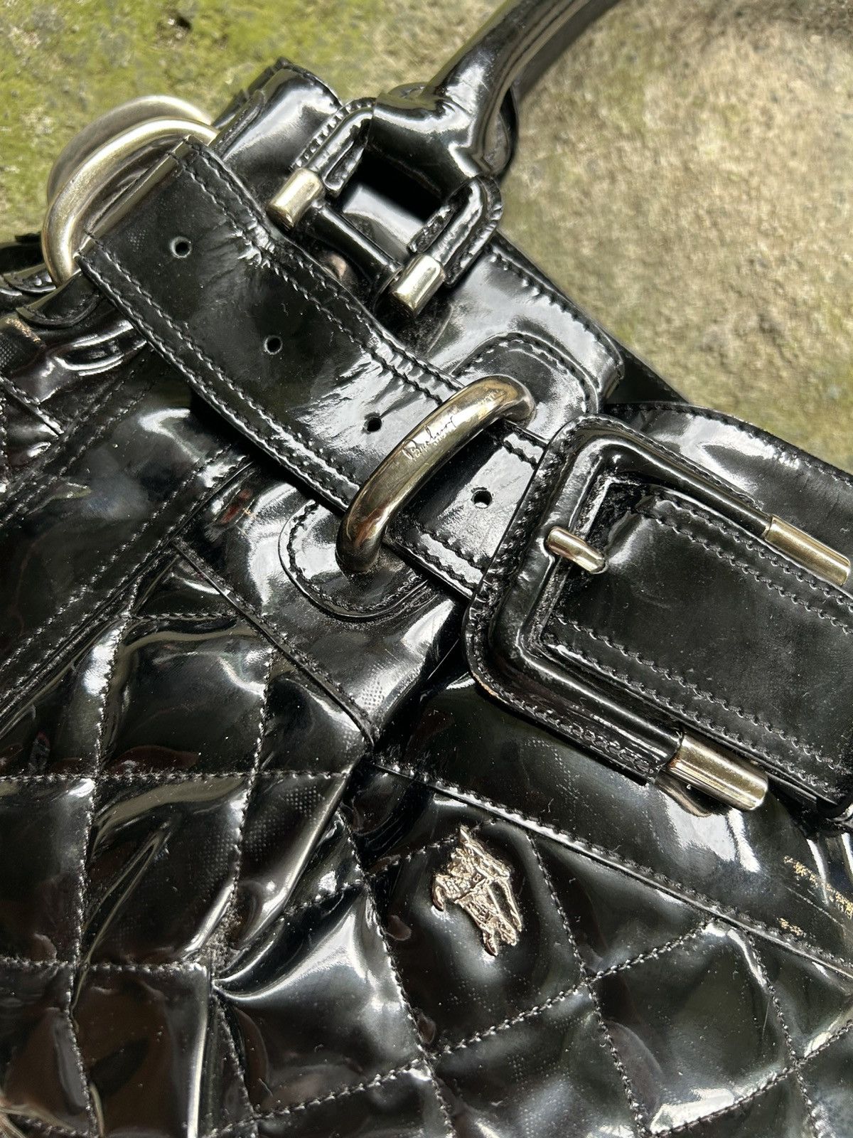 Burberry BURBERRY Patent Beaton Handbag Size ONE SIZE - 2 Thumbnail