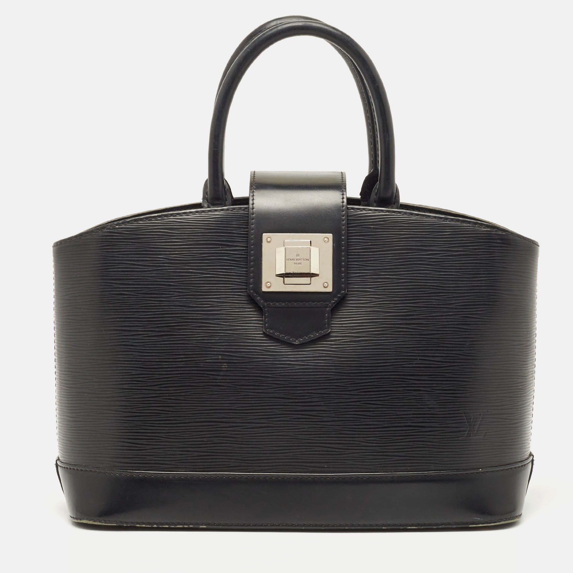 image of Louis Vuitton Black Epi Leather Mirabeau Pm Bag, Women's