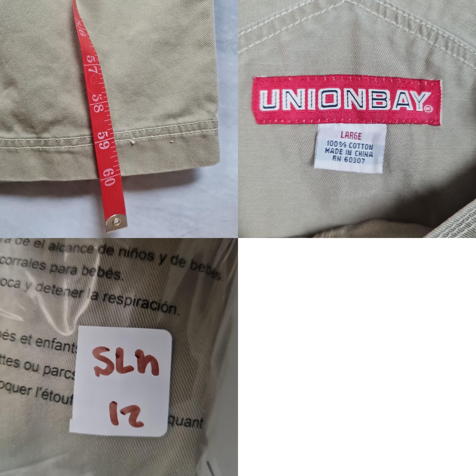 Vintage VINTAGE Unionbay Overalls Womens Large Beige Baggy Canvas Utility Workwear 36x28 Size 36" / US 14 / IT 50 - 10 Thumbnail