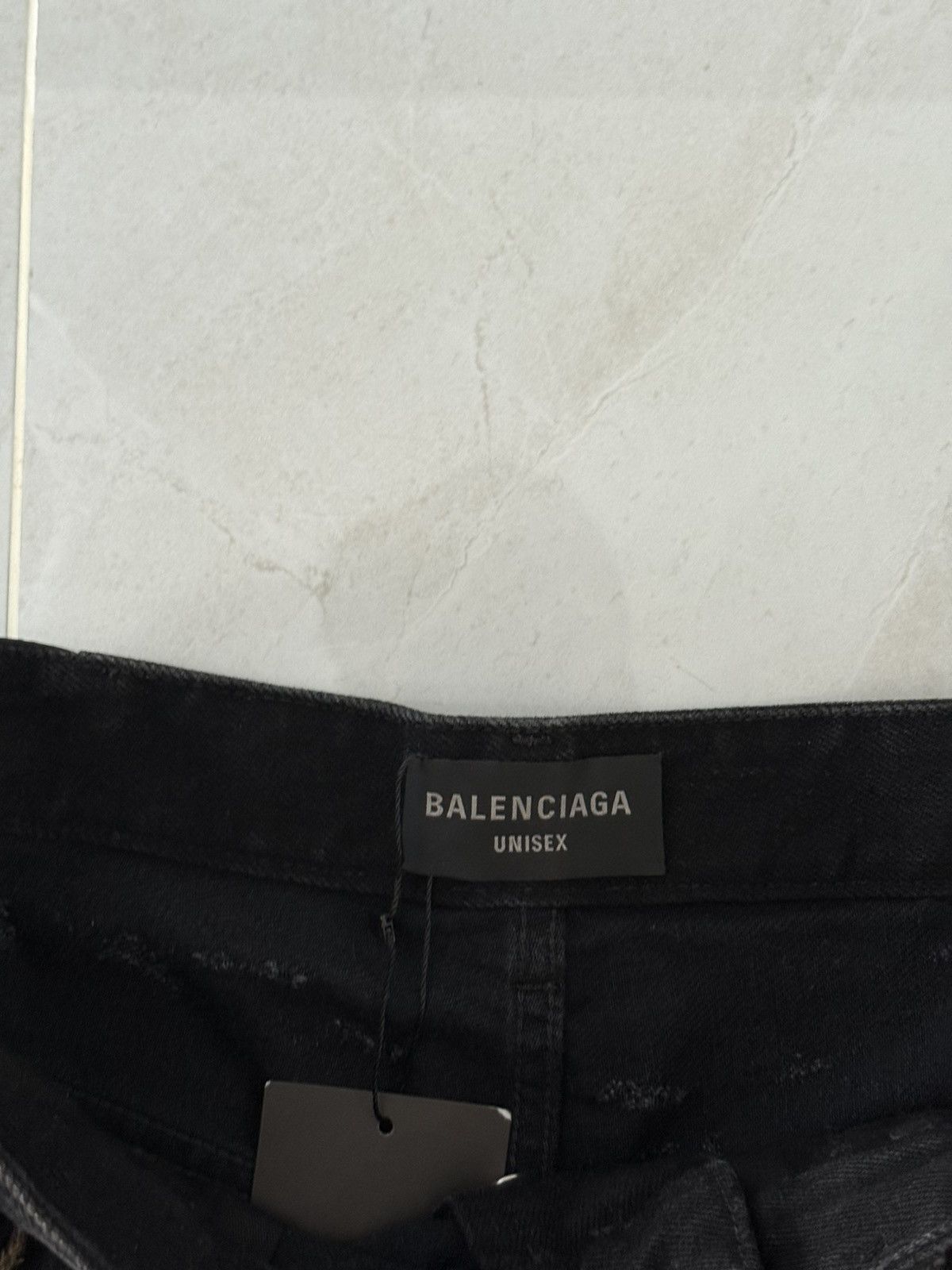Balenciaga Balenciaga SS23 Runway Complete Destroyed Black Denim Sz.XS Size US 29 - 8 Thumbnail