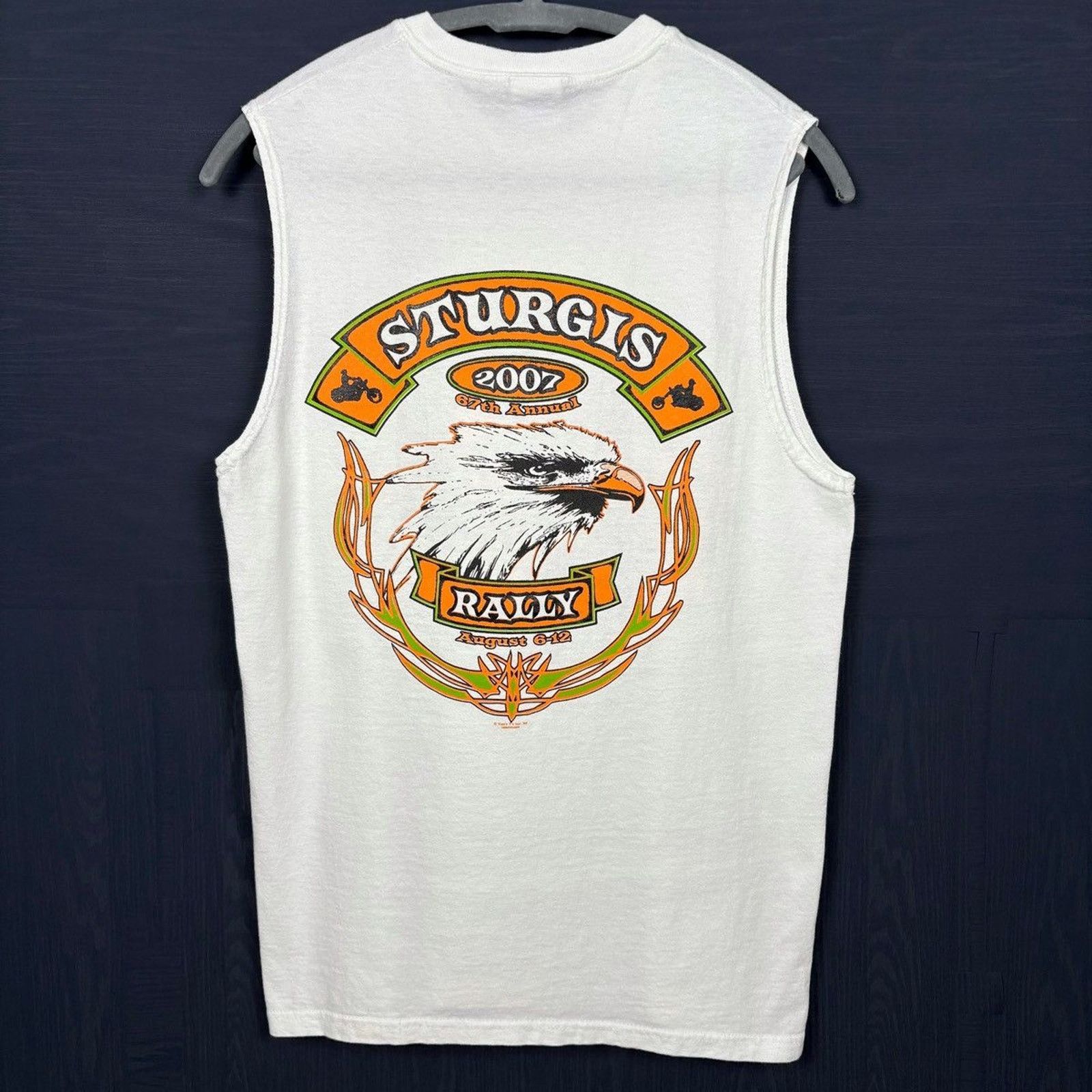 Harley Davidson × Japanese Brand × Vintage 🇺🇸2007 STURGIS RALLY Eagle Tank Size US M / EU 48-50 / 2 - 5 Thumbnail