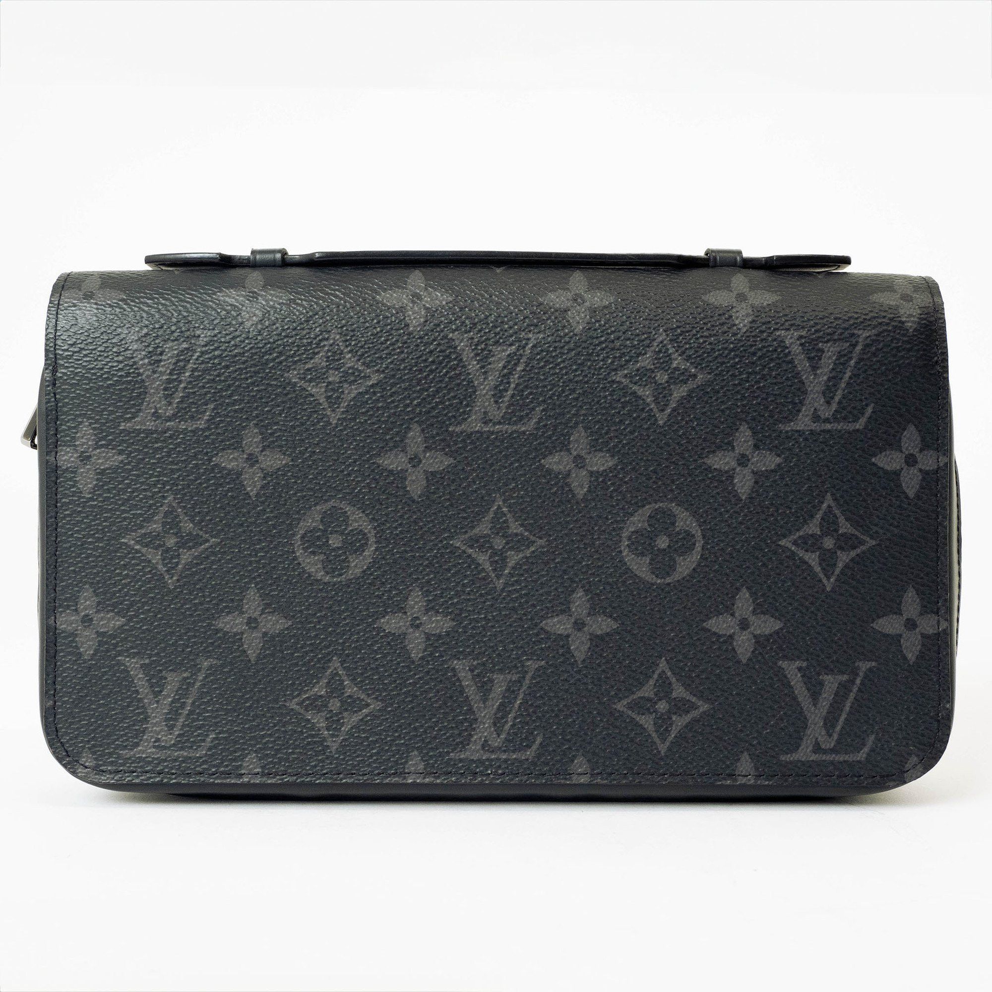 Louis Vuitton Zippy XL Clutch Bag Long Wallet Monogram Eclipse