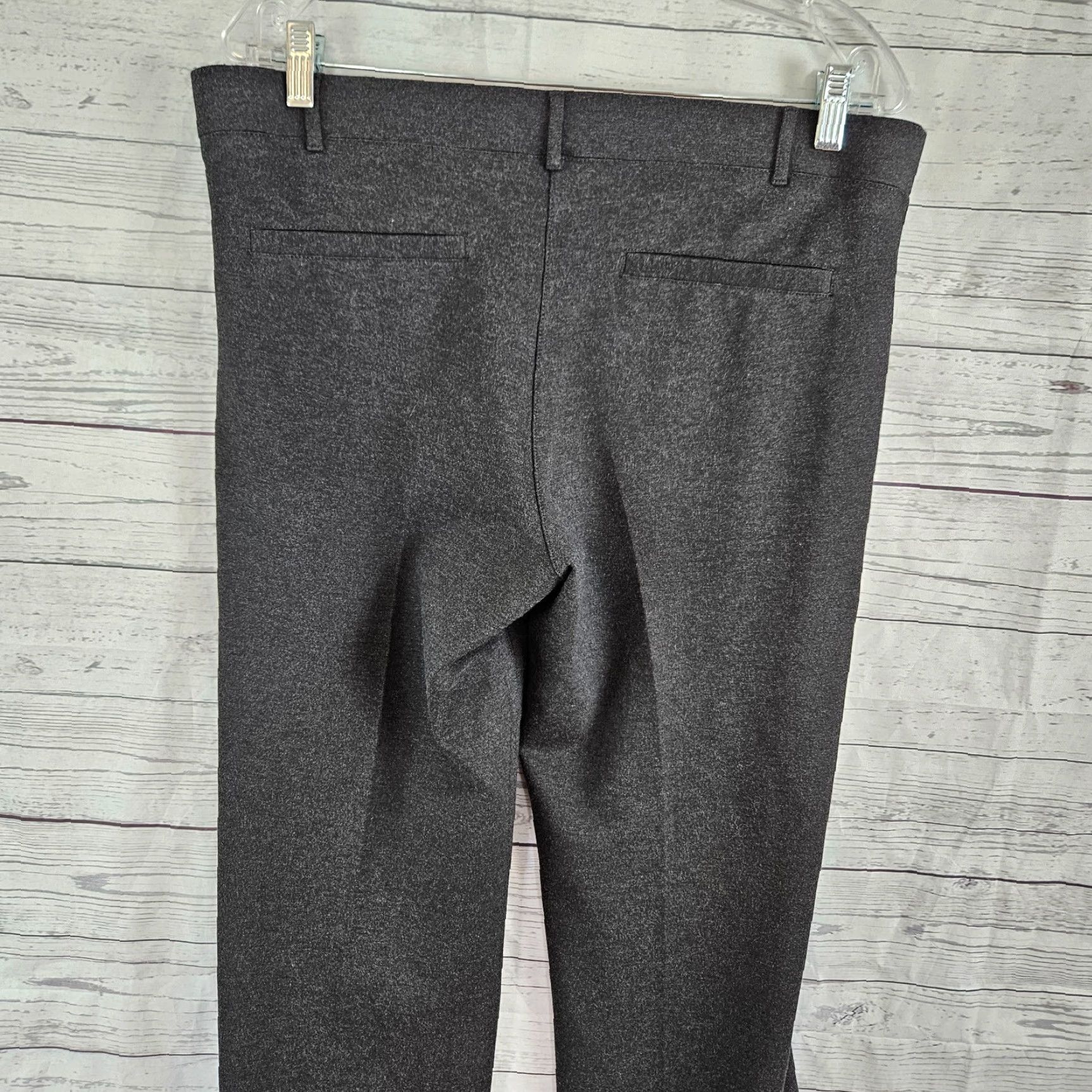 Vintage Betabrand Womens Pull On Pants Sz XL Petite Gray Mid Rise Knit Dress Pants Womens Pants Size 40" / US 18 - 4 Thumbnail