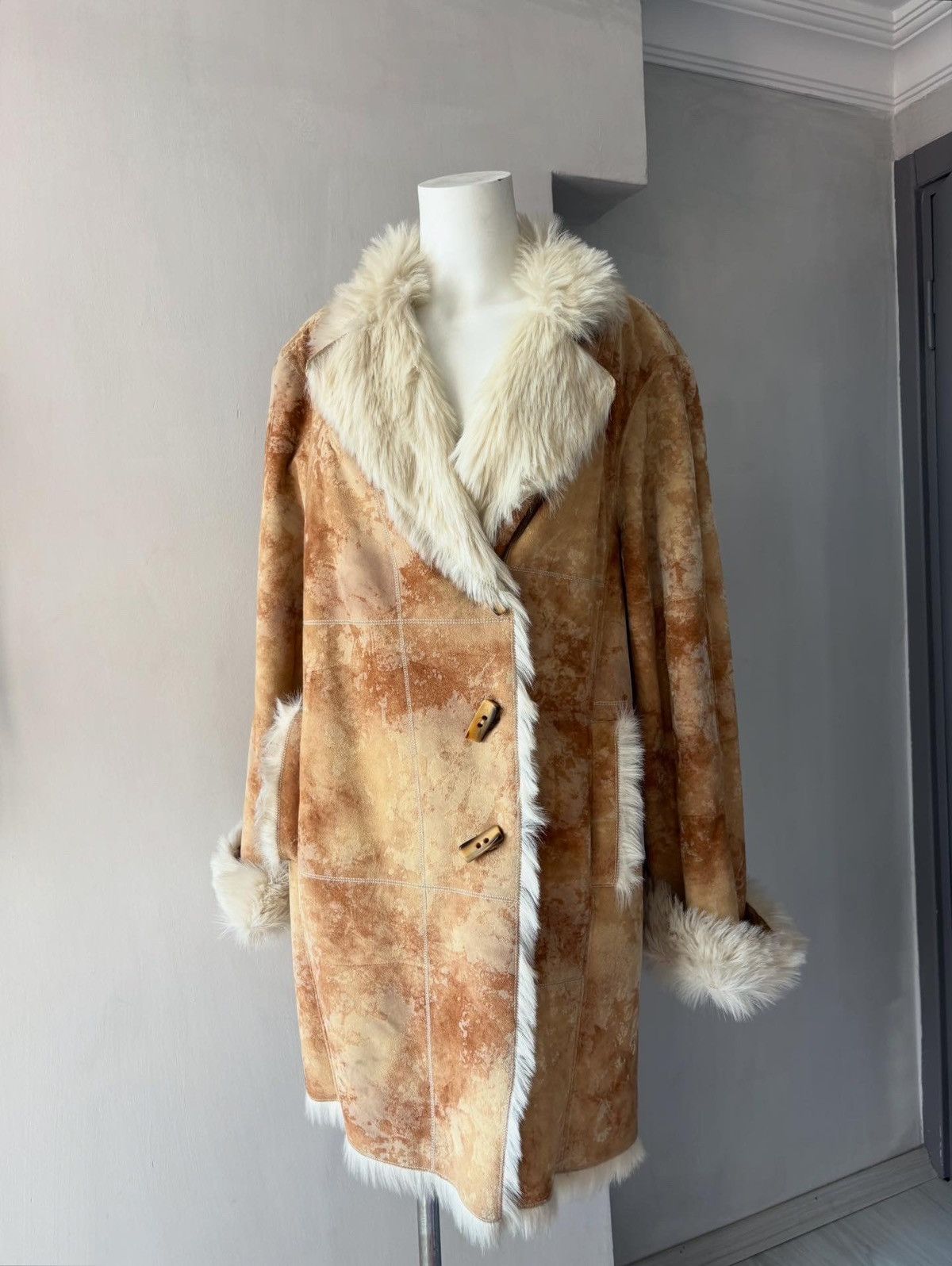 Vintage y2k leather coat Size XL / US 12-14 / IT 48-50 - 2 Thumbnail