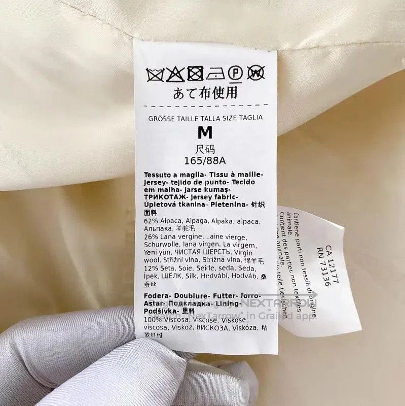 Max Mara MaxMara Winter White Alpaca Long Coat . Size M / US 6-8 / IT 42-44 - 8 Thumbnail