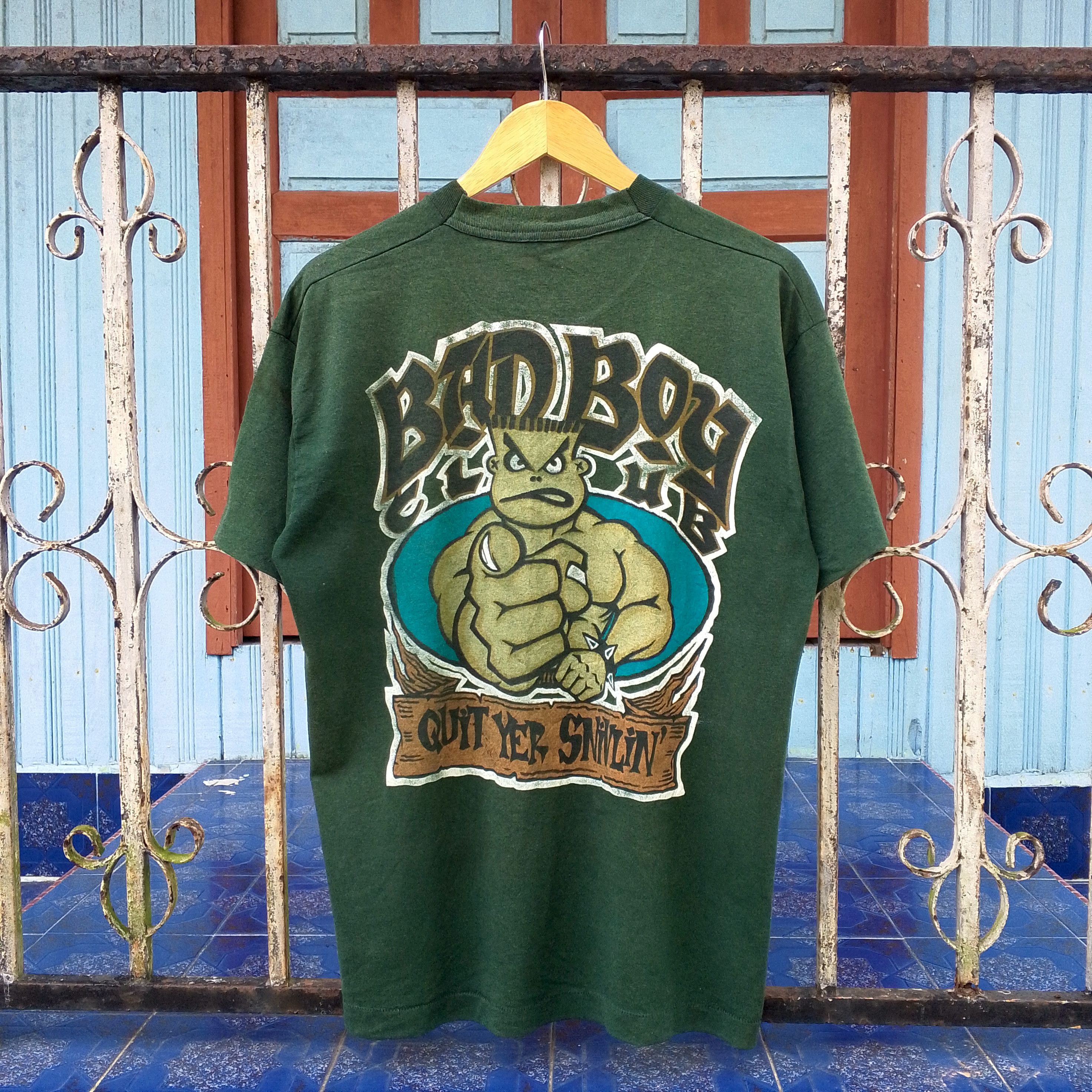 Vintage Vintage Bad Boy Club Green Tee Size L Size US L / EU 52-54 / 3 - 1 Thumbnail