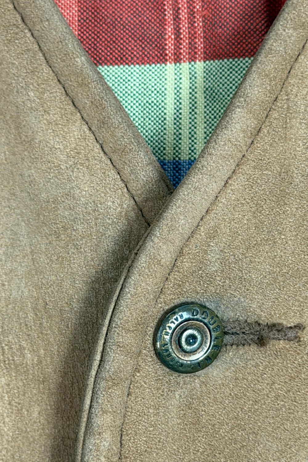 RRL Ralph Lauren Early Double RL Triple Star Madras Lined Western Waistcoat Size US L / EU 52-54 / 3 - 12 Thumbnail