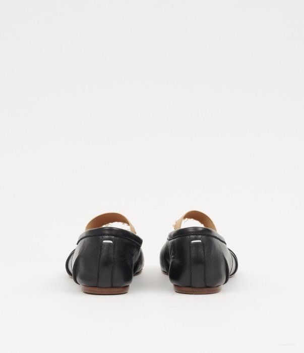 Maison Margiela o1bcso1str0226 Tabi Ballerina Elastic Band Flats in Black Size US 11 / IT 41 - 3 Thumbnail
