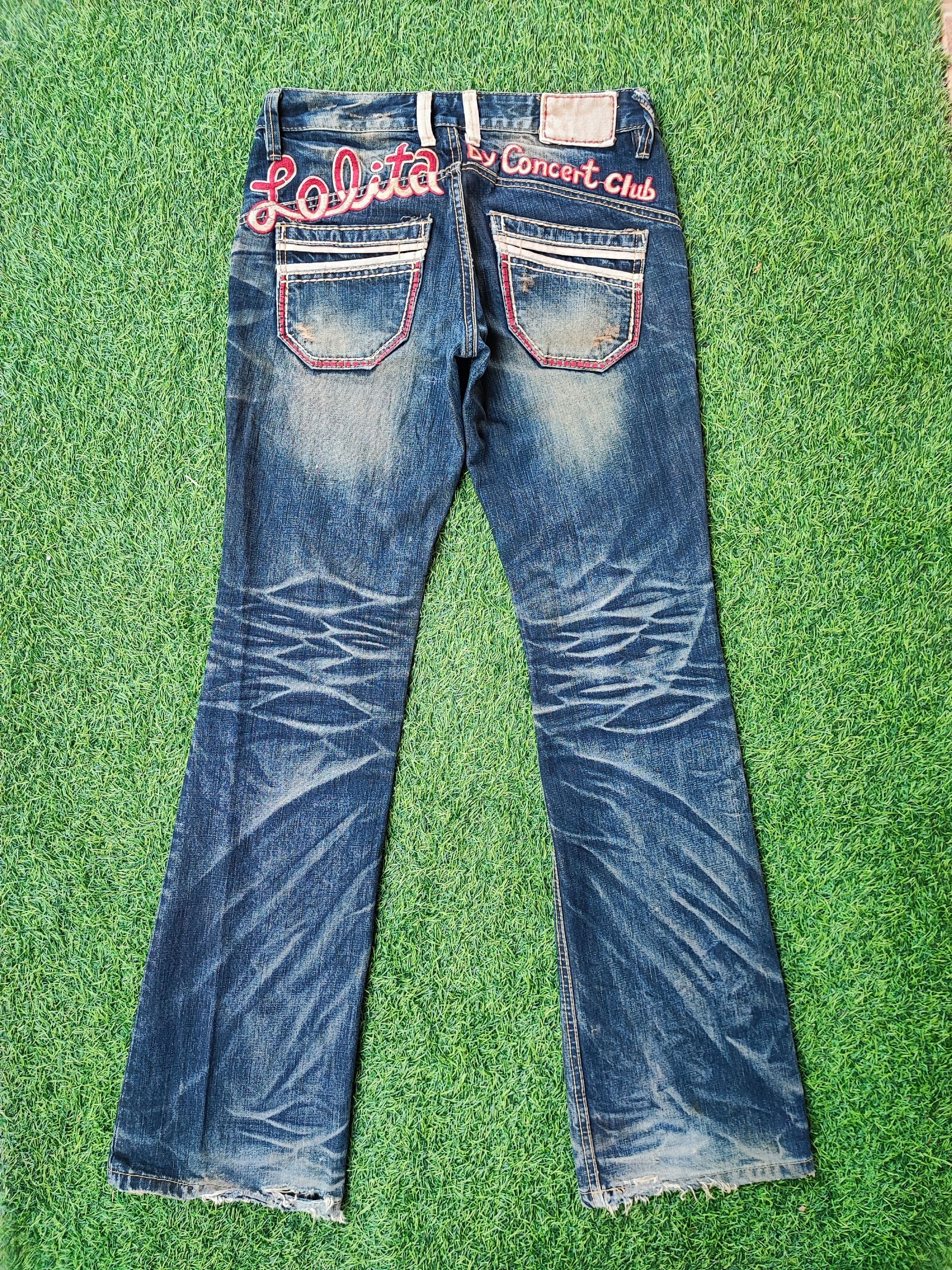 Japanese Brand Rare Yoshitomo Nara Lolita by Concert Club Distressed Jeans Size US 32 / EU 48 - 15 Thumbnail
