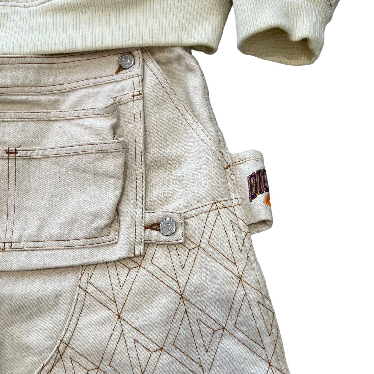 DENIM TEARS × Dior Christian Dior 23SS Denim Tears Carpenter Bermuda Shorts Size US 44 / EU 60 - 6 Thumbnail