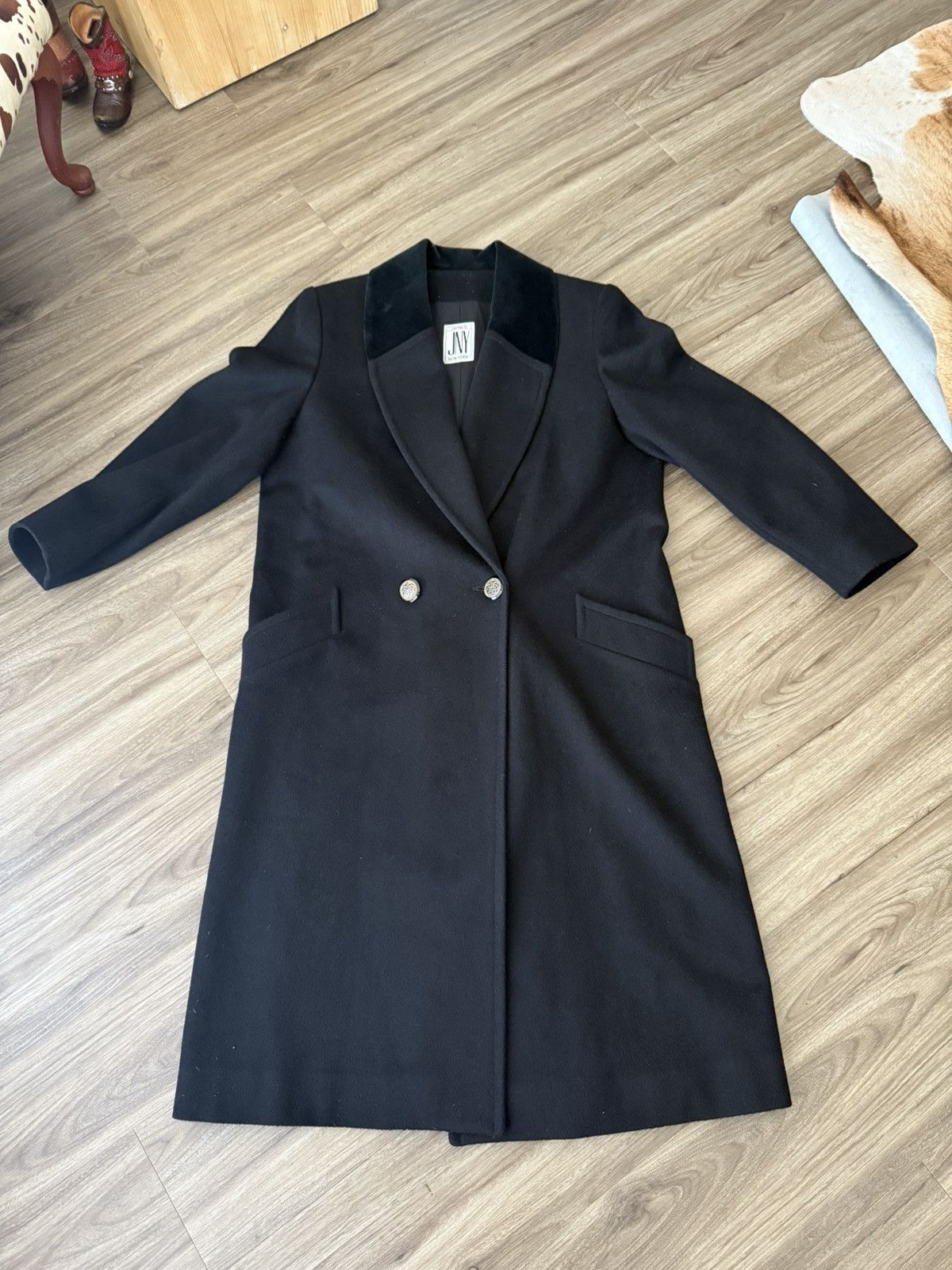 Jones New York Vintage 90s Jones New York Wool Peacoat Size L / US 10 / IT 46 - 1 Thumbnail