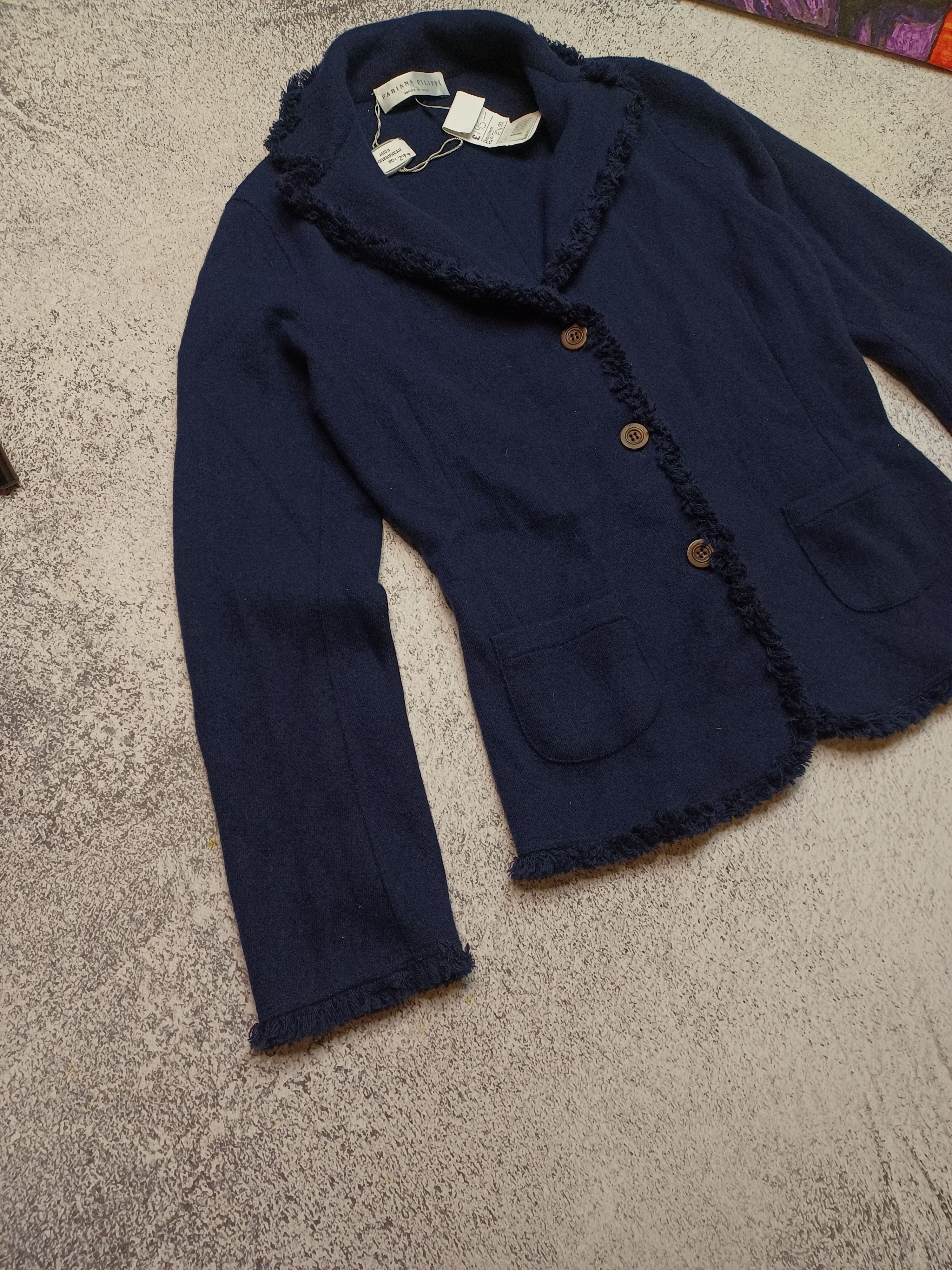 Fabiana Filippi Fabiana Filippi Knited Wool Silk Cashmere Jacket Cardigan Size M / US 6-8 / IT 42-44 - 4 Thumbnail