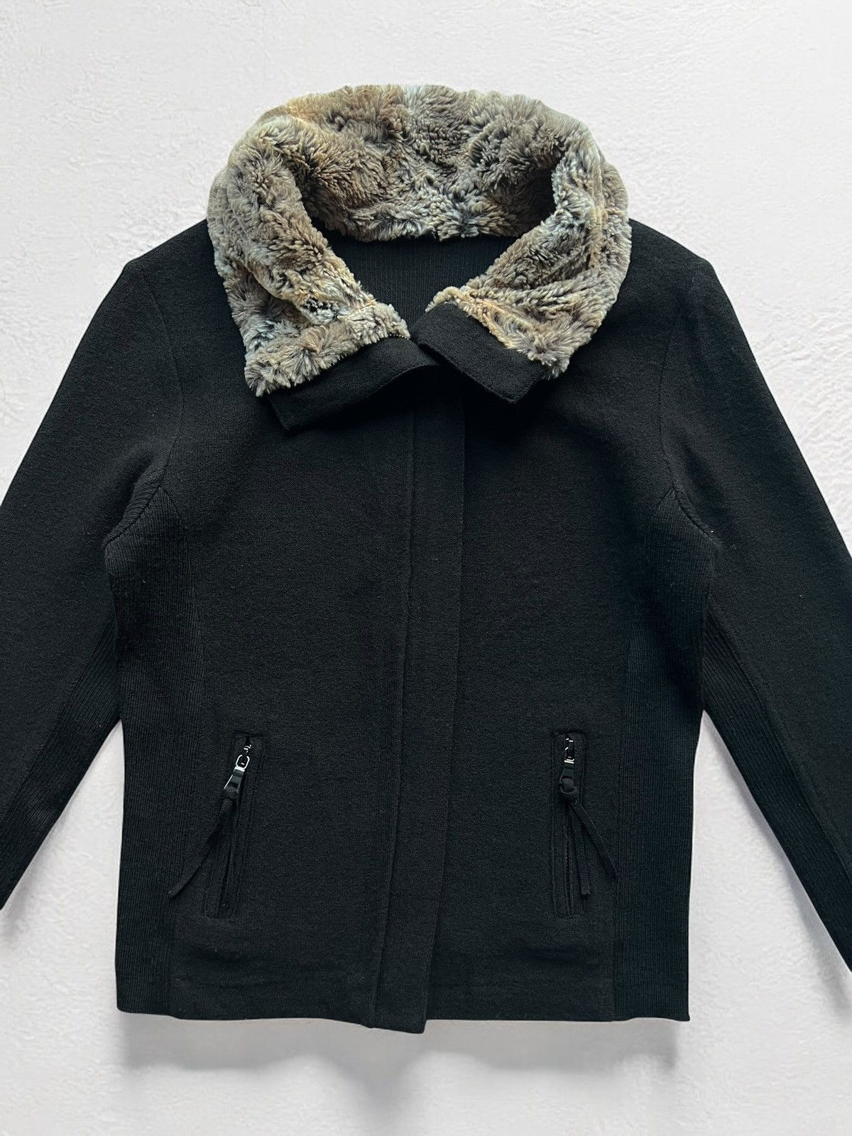 Japanese Brand FUR FAUX SWEATER IF SIX WAS NINE STYLE LUXURY y2k zipper Size M / US 6-8 / IT 42-44 - 2 Thumbnail