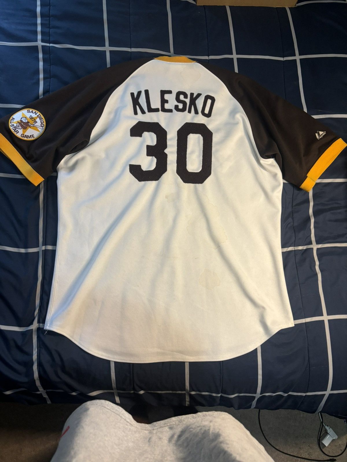 Majestic Vintage San Diego Padres Ryan Klesko Size US XXL / EU 58 / 5 - 4 Thumbnail