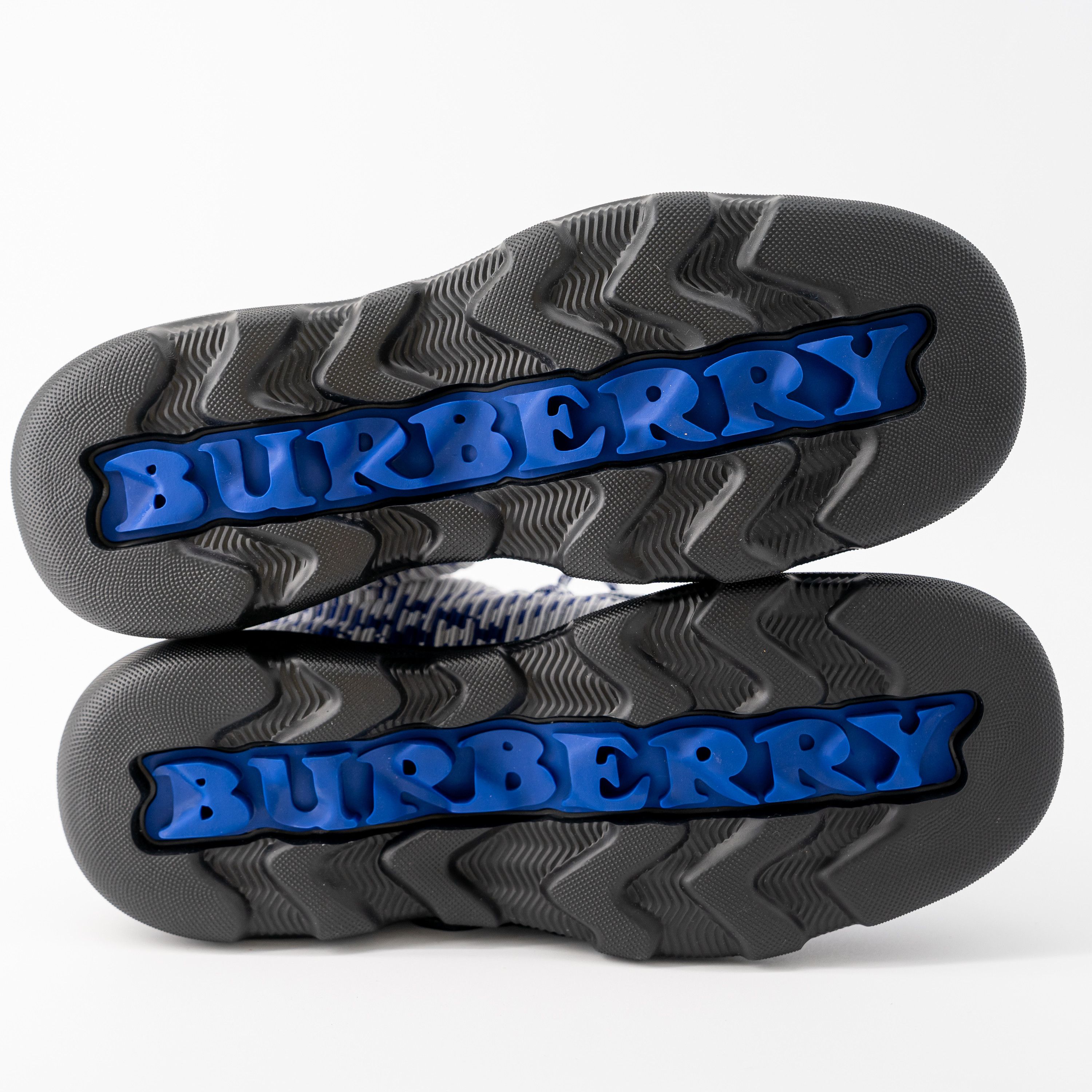 Burberry 44eu 11us Burberry Creeper Lace-Up Boots Blue White Check Size US 11 / EU 44 - 4 Thumbnail