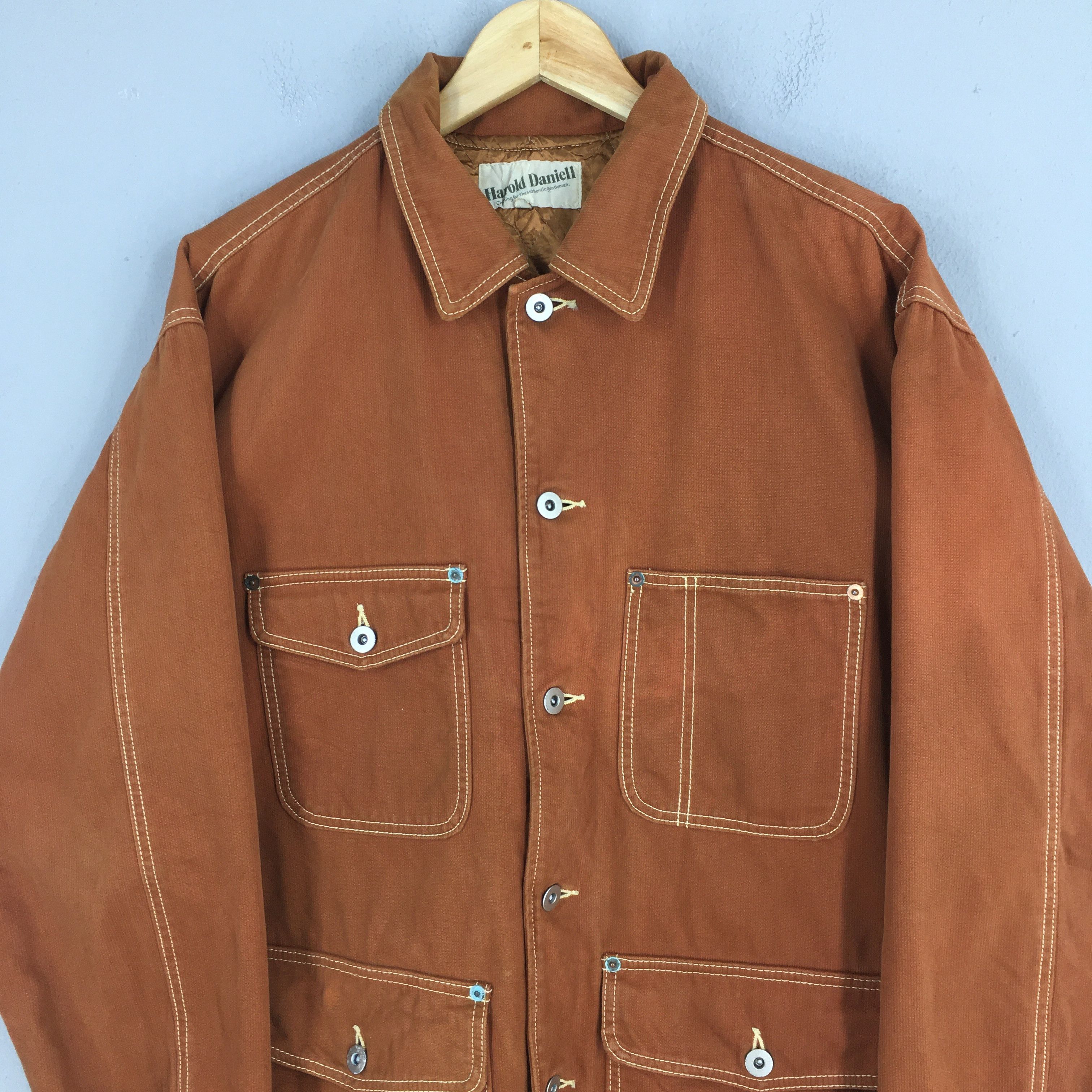 Vintage Vintage 80s Harold Daniell Workers Sanforized Chore Jacket M Size US M / EU 48-50 / 2 - 2 Thumbnail