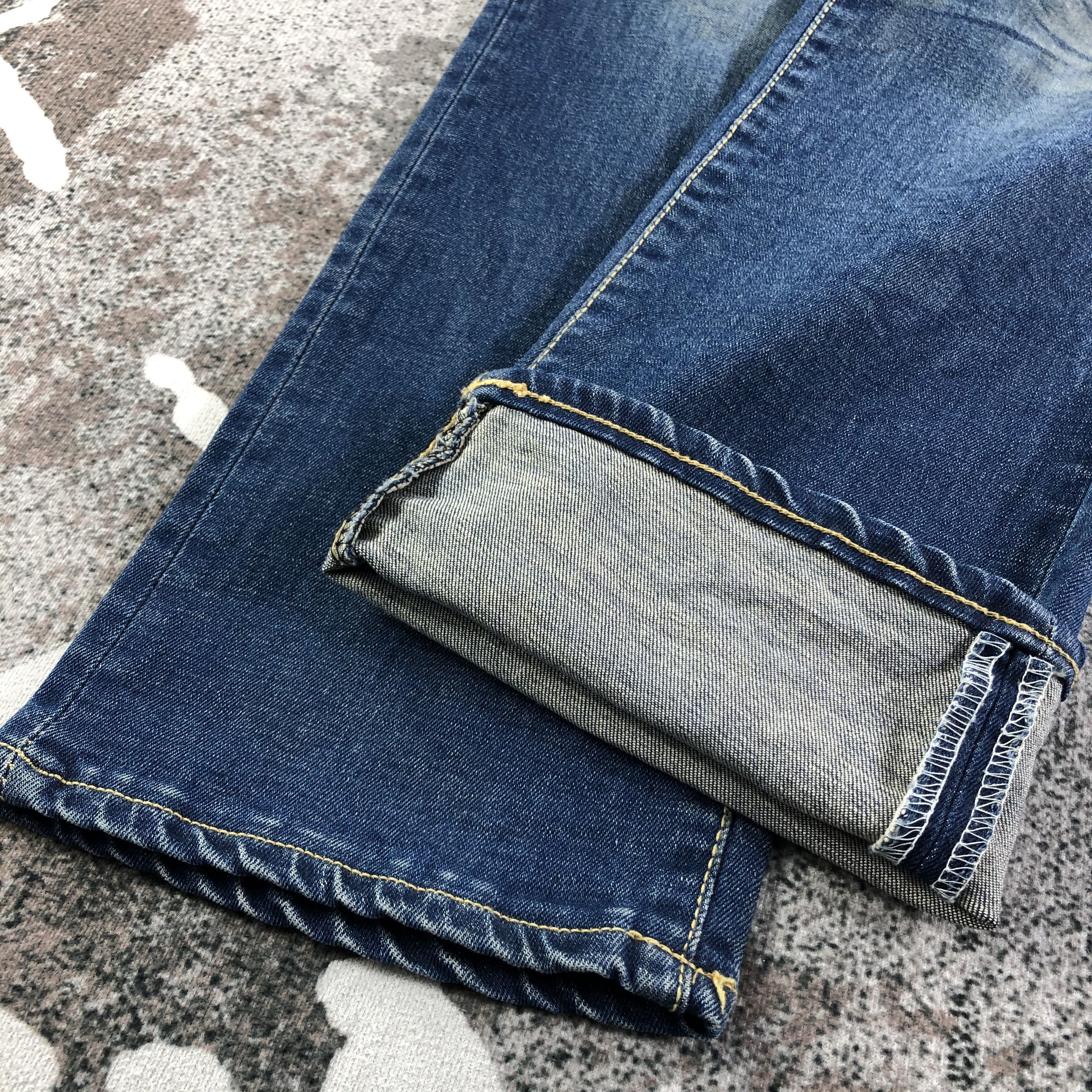 Japanese Brand Billvan Rubber Soul Jeans Faded Blue Denim KJ1539 Size US 31 - 5 Thumbnail