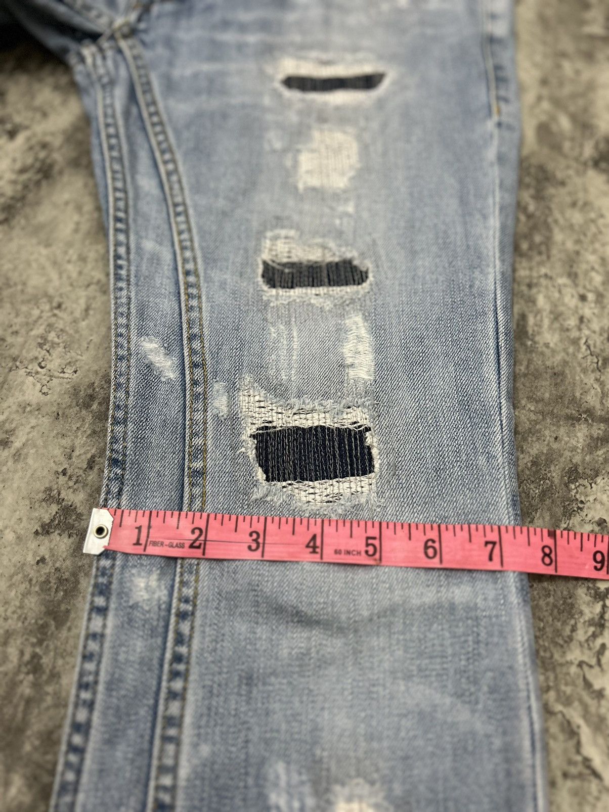 Hysteric Glamour × Japanese Brand Tokyo Aoyama Japan Distressed Jeans Size US 31 - 20 Thumbnail
