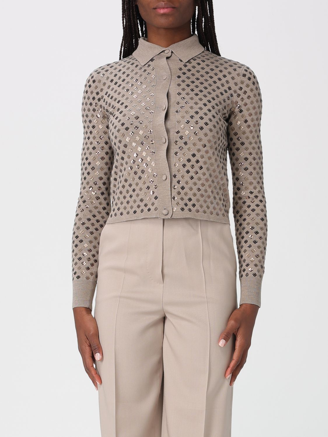 Max Mara Max Mara Sweater Woman Beige Size M / US 6-8 / IT 42-44 - 1 Thumbnail