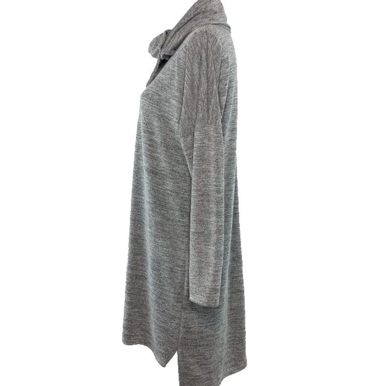 Vintage Sweet Pea Women S Knit Mini Dress Oversized Pullover Cowl Neck Gray Size S / US 4 / IT 40 - 5 Thumbnail