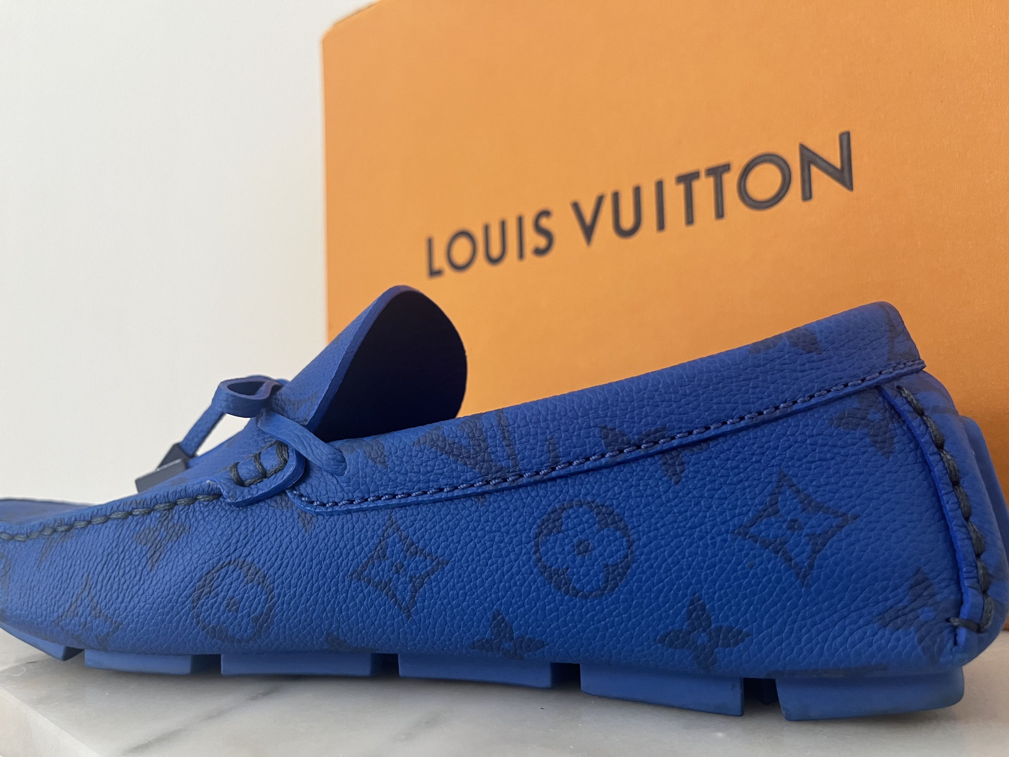 Louis Vuitton Louis Vouitton Driver Mocassins (Azul Blue) Size US 8 / EU 41 - 9 Thumbnail