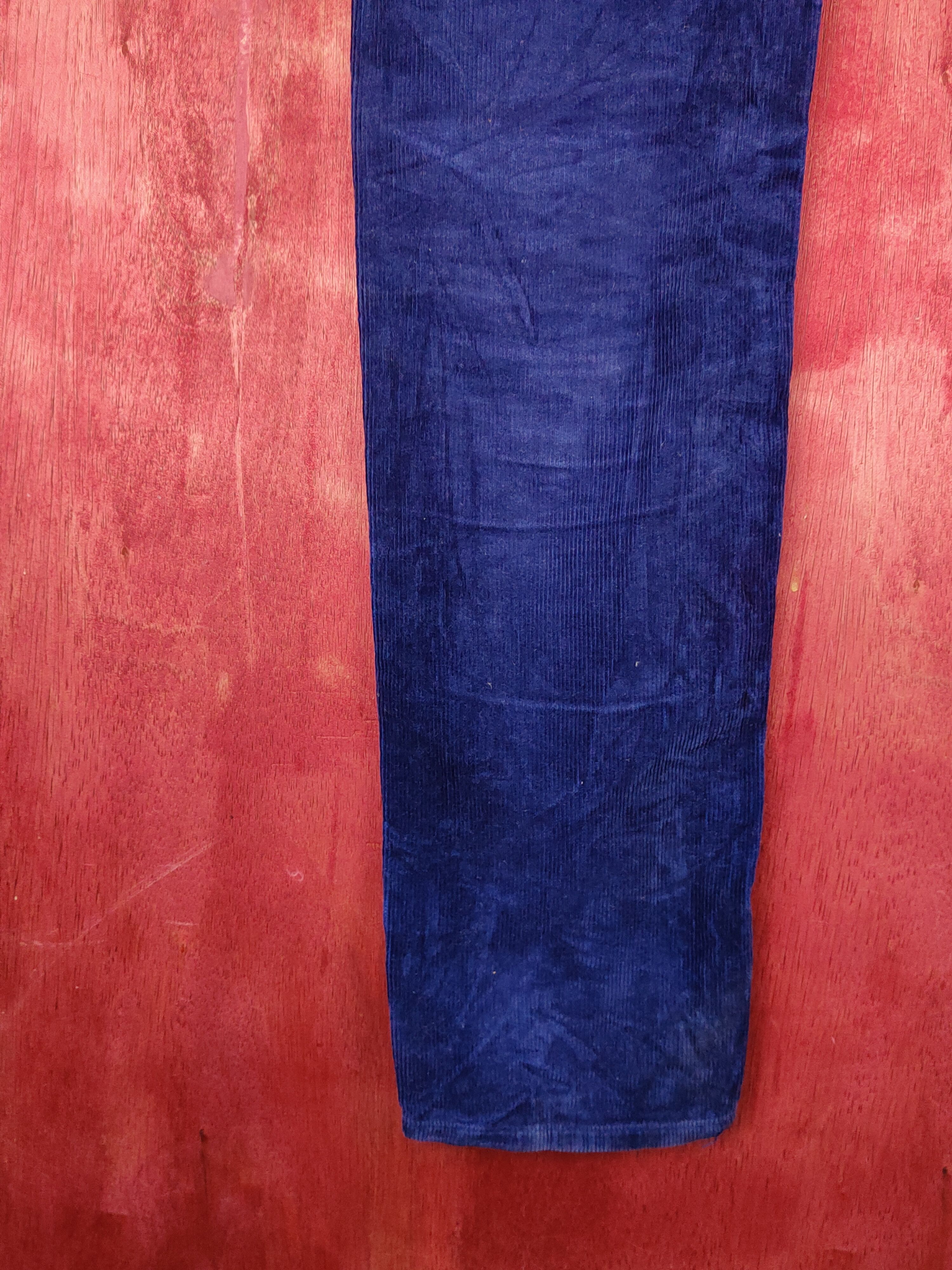 Japanese Brand Ralph Lauren Sport Blue streetwear Corduroy Pants #S1794 Size 25" / US 0 / IT 36 - 10 Thumbnail