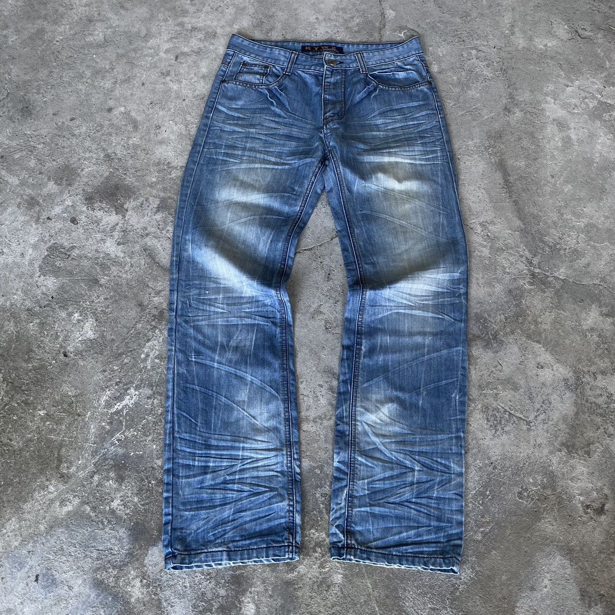 If Six Was Nine × Japanese Brand × Le Grande Bleu (L.G.B.) 2000s KYWZ acid wash Flared Jeans Lgb Ifsixwasnine Style 🙌🏼 Size US 34 / EU 50 - 2 Thumbnail