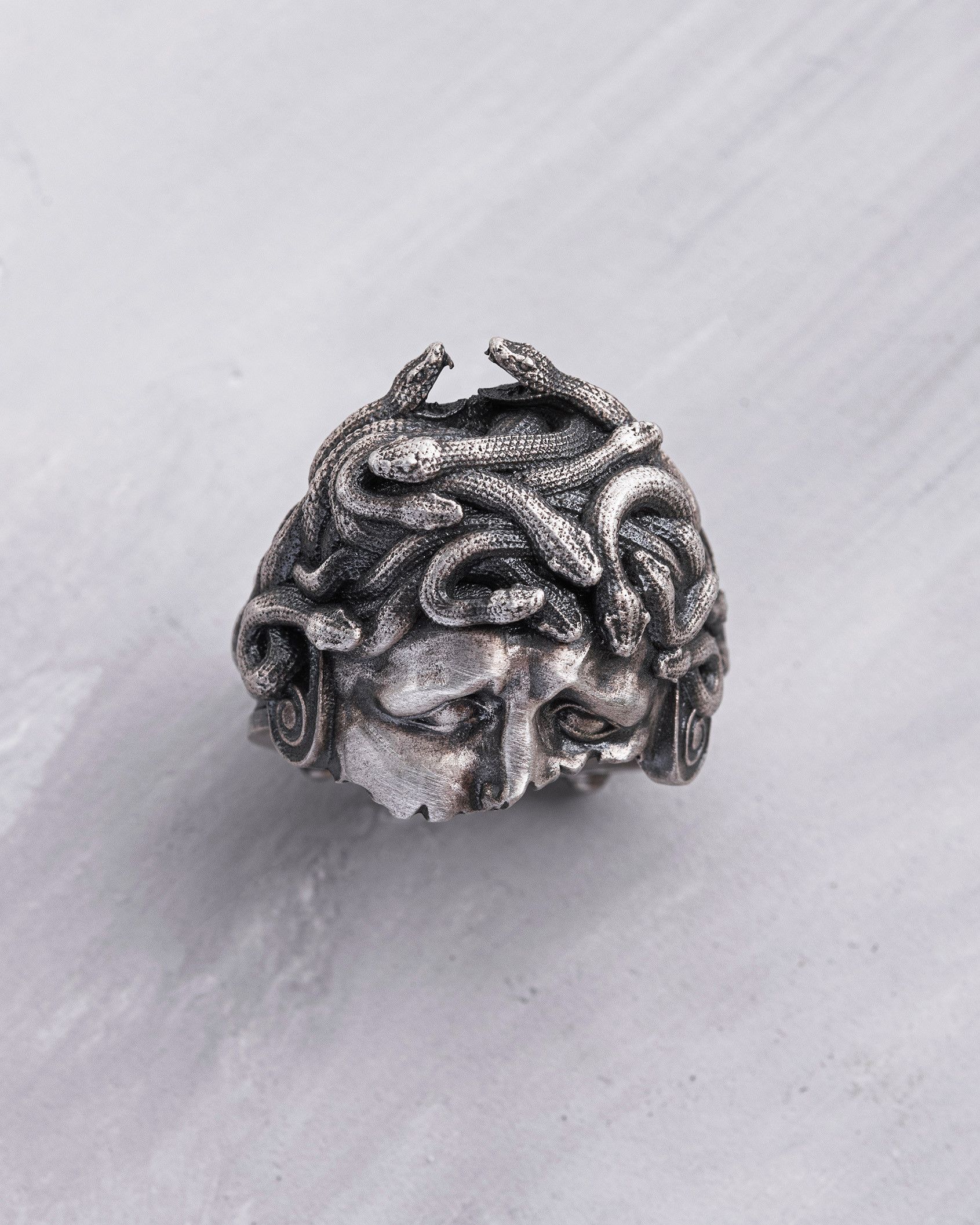 🐍 Wounded Medusa Handmade 925 Silver Ring 🐍