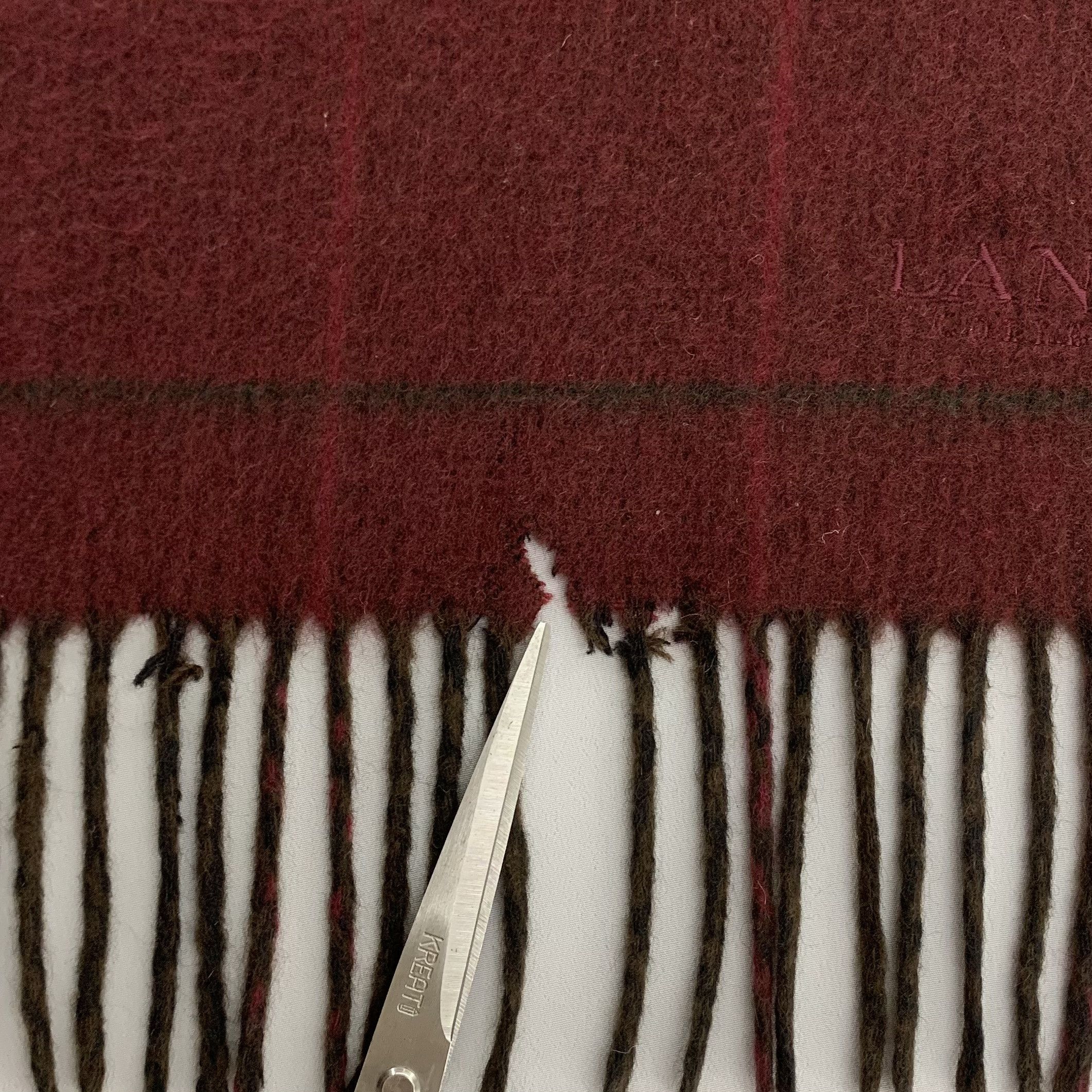 Lanvin Lanvin Scarf Wool Muffler Neck Wrap BL1071 Size ONE SIZE - 6 Thumbnail