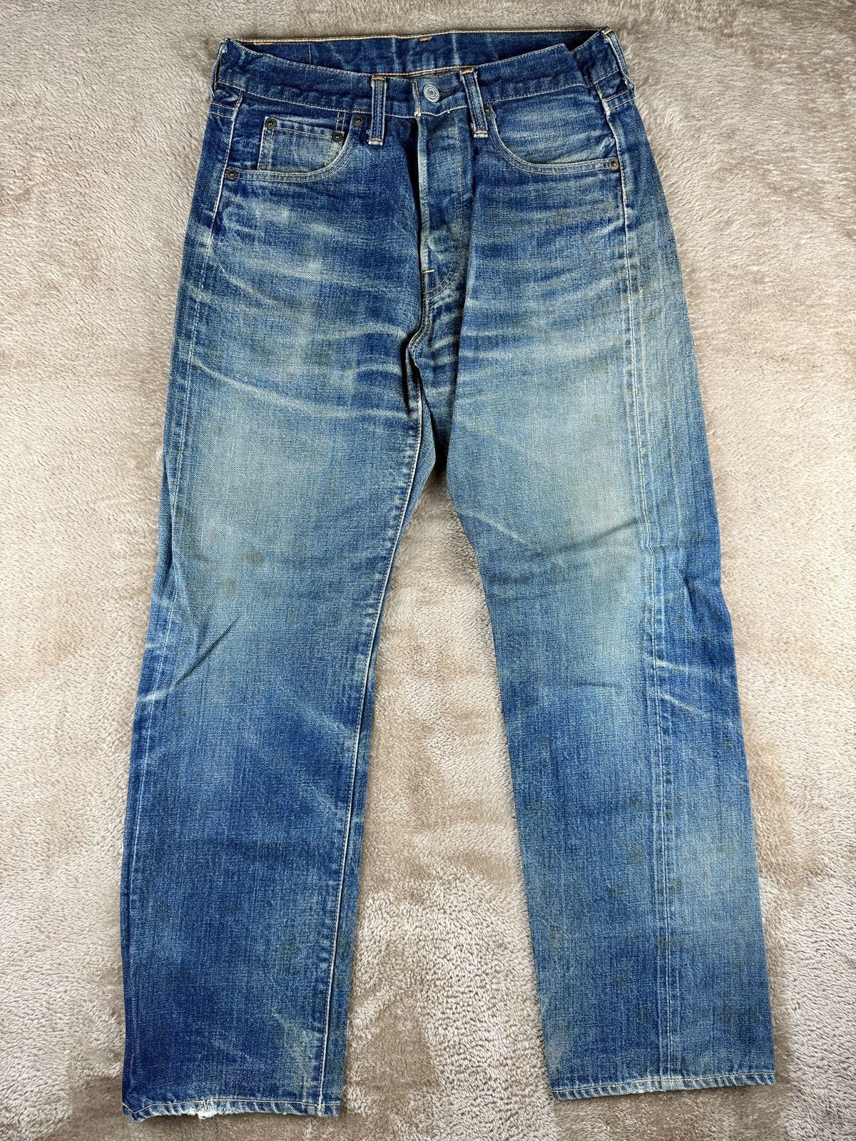 Denime Vtg Denime Lot66 jeans Selvedge Japan Made Grunge Style Size US 29 - 2 Thumbnail