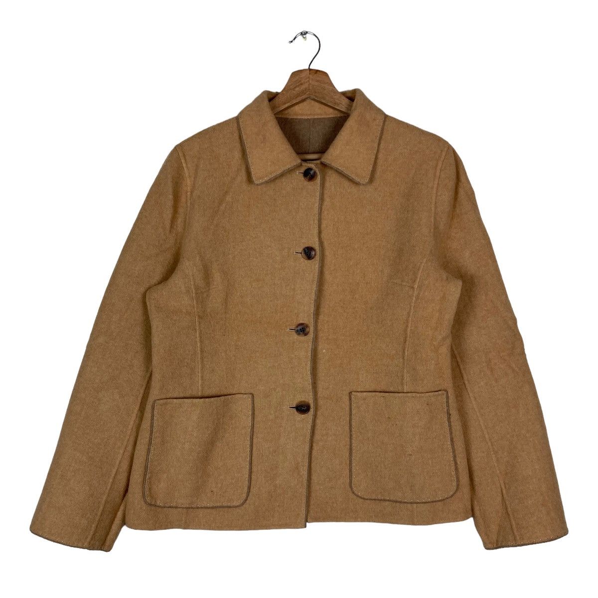 Aquascutum Vintage Aquascutum of London Flat Button Reversible Light Size US M / EU 48-50 / 2 - 6 Thumbnail