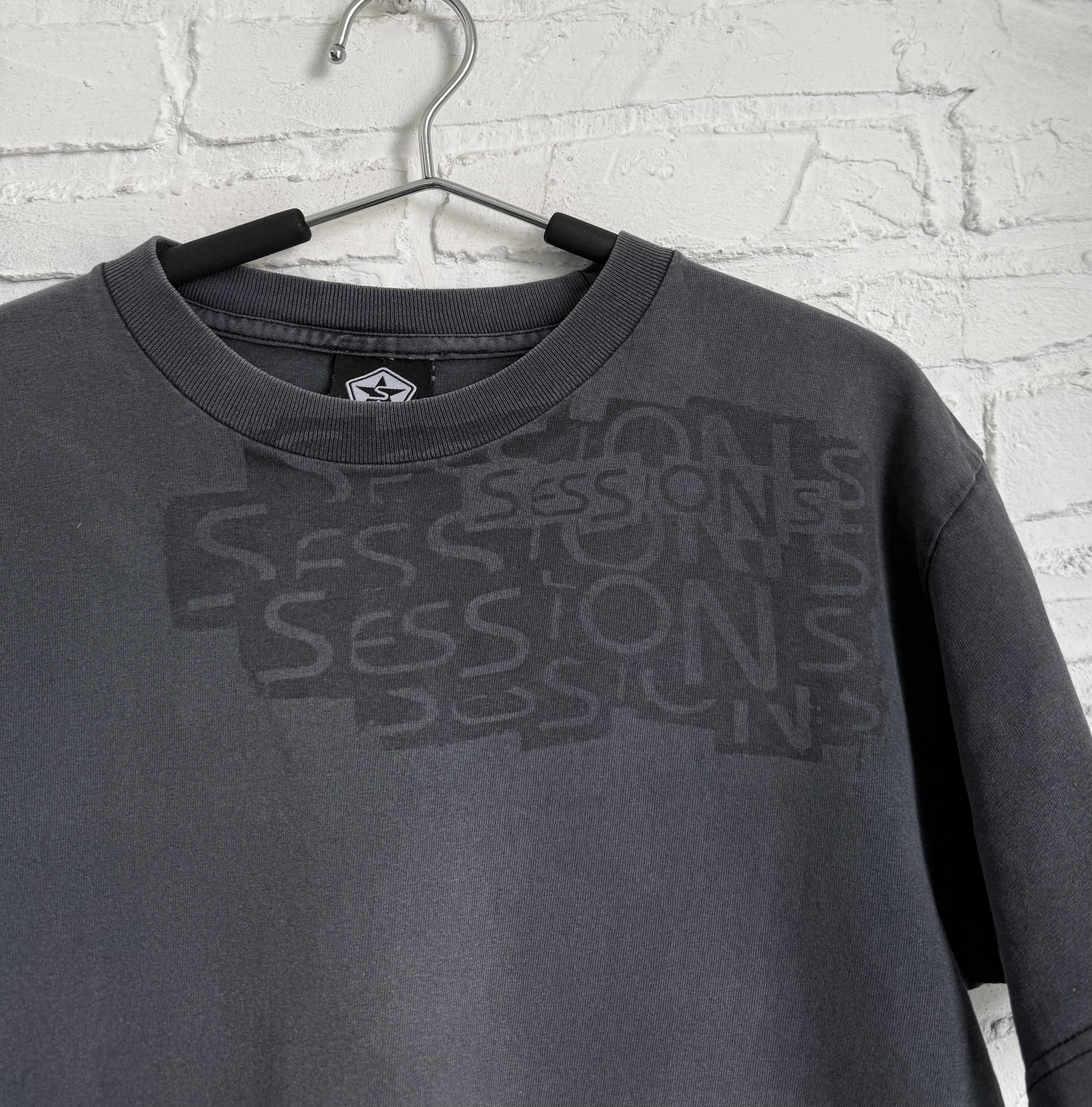 Sessions Vintage 2000s Sessions Skateboards monogram t-shirt Size US M / EU 48-50 / 2 - 7 Thumbnail