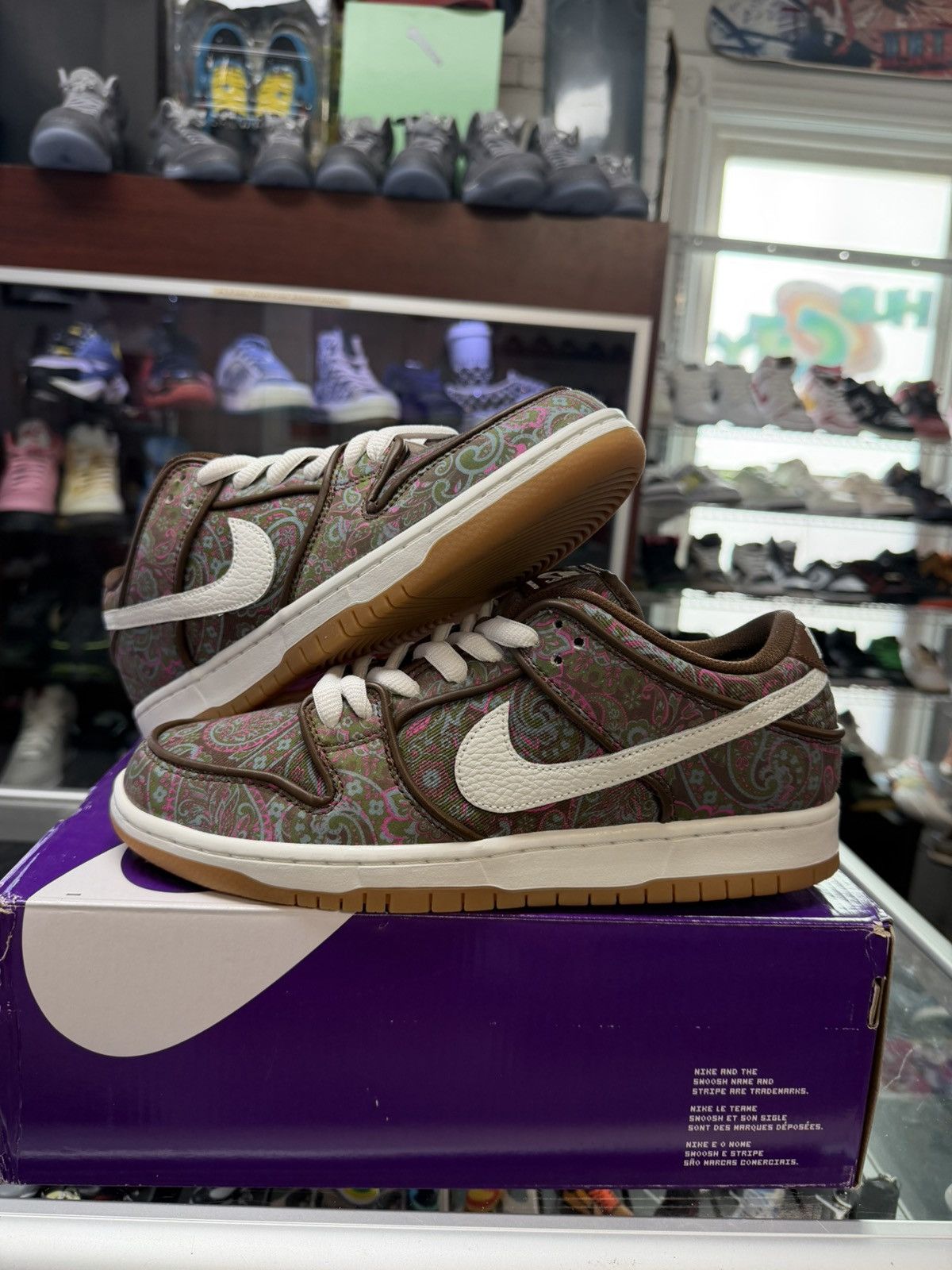 Nike Nike Dunk Low ‘Brown Paisley’ Size US 9 / EU 42 - 1 Thumbnail