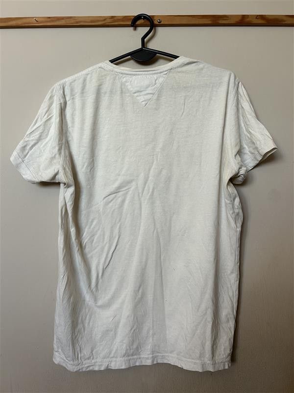 Tommy Hilfiger Men's white TOMMY HILFIGER T-shirt - M - SALE Size US M / EU 48-50 / 2 - 2 Thumbnail