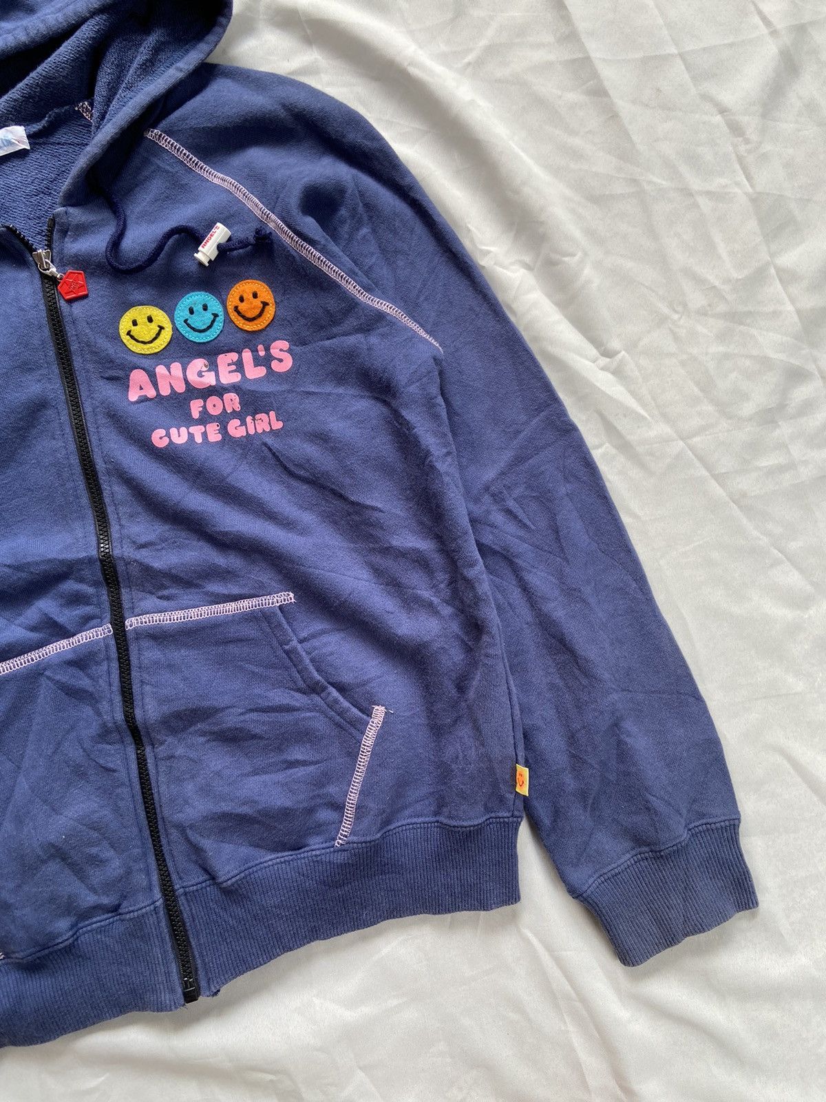 Angel Blue ANGELS BLUE POP & CUTE HAVE A NICE SMILE ZIP HOODIE Size US S / EU 44-46 / 1 - 5 Thumbnail