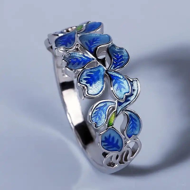 Jewelry × Sterling Silver × Vintage Sterling Silver Lady Flower Ring Size ONE SIZE - 1 Thumbnail