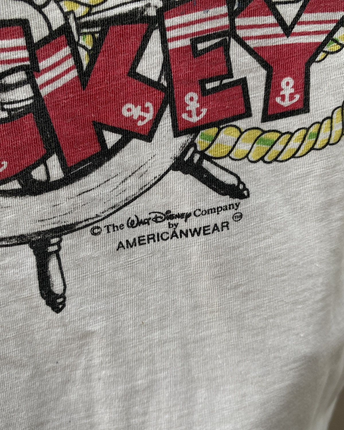 Disney Vintage 'Mickey Mouse' Ringer tee by Americanwear vkei Size US M / EU 48-50 / 2 - 5 Thumbnail