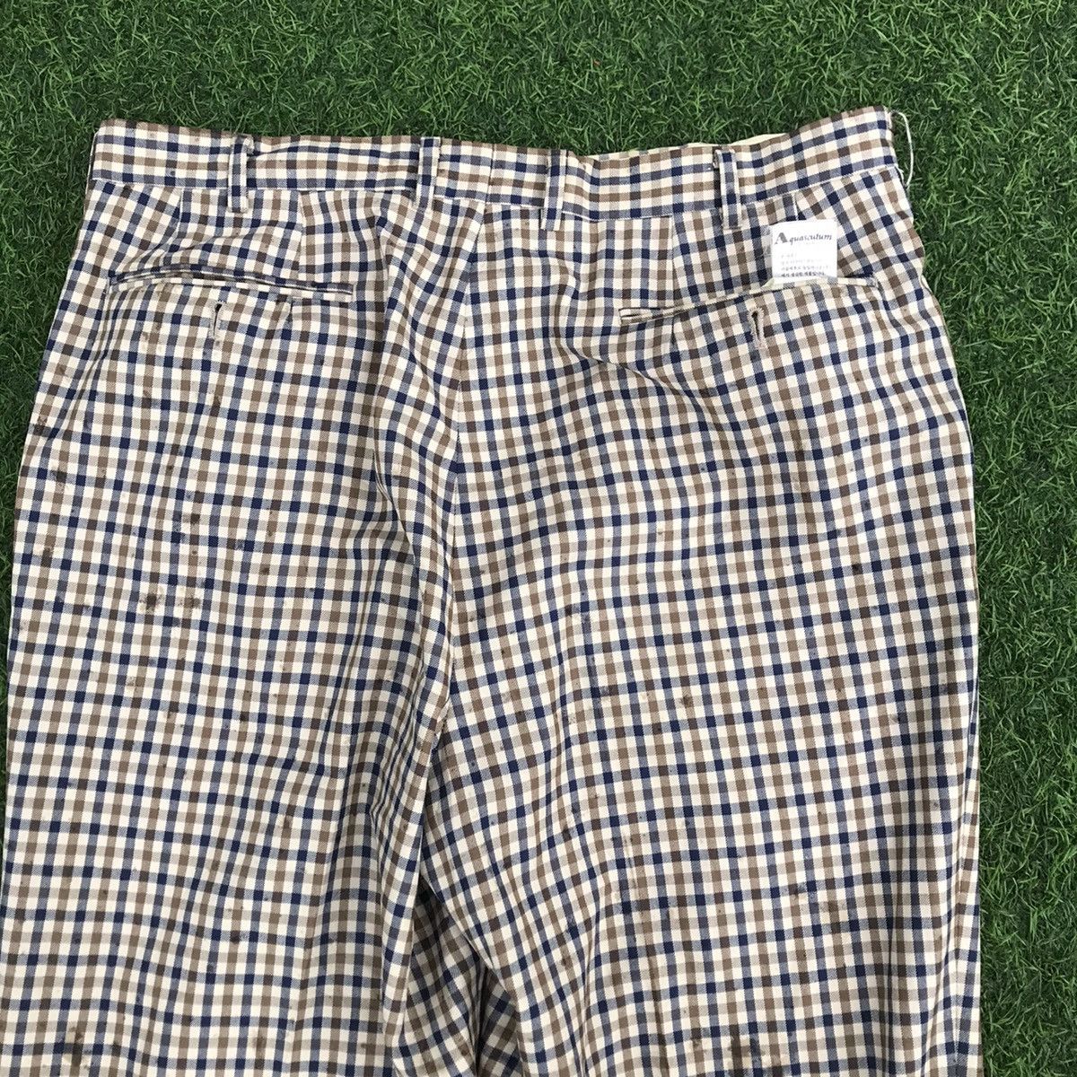 Aquascutum × Other UK × Vintage Aquascutum of london Winster Club Check Trouser Long Pants Size US 34 / EU 50 - 18 Thumbnail