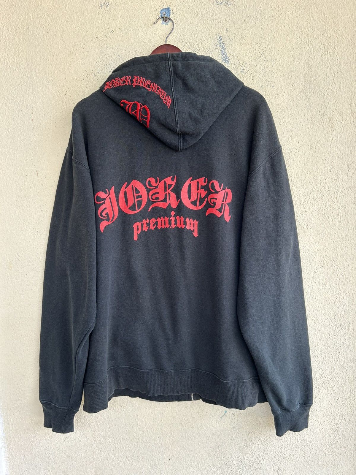 Japanese Brand Joker Premium Spell-out Zip Up Hoodie Size US XL / EU 56 / 4 - 2 Thumbnail
