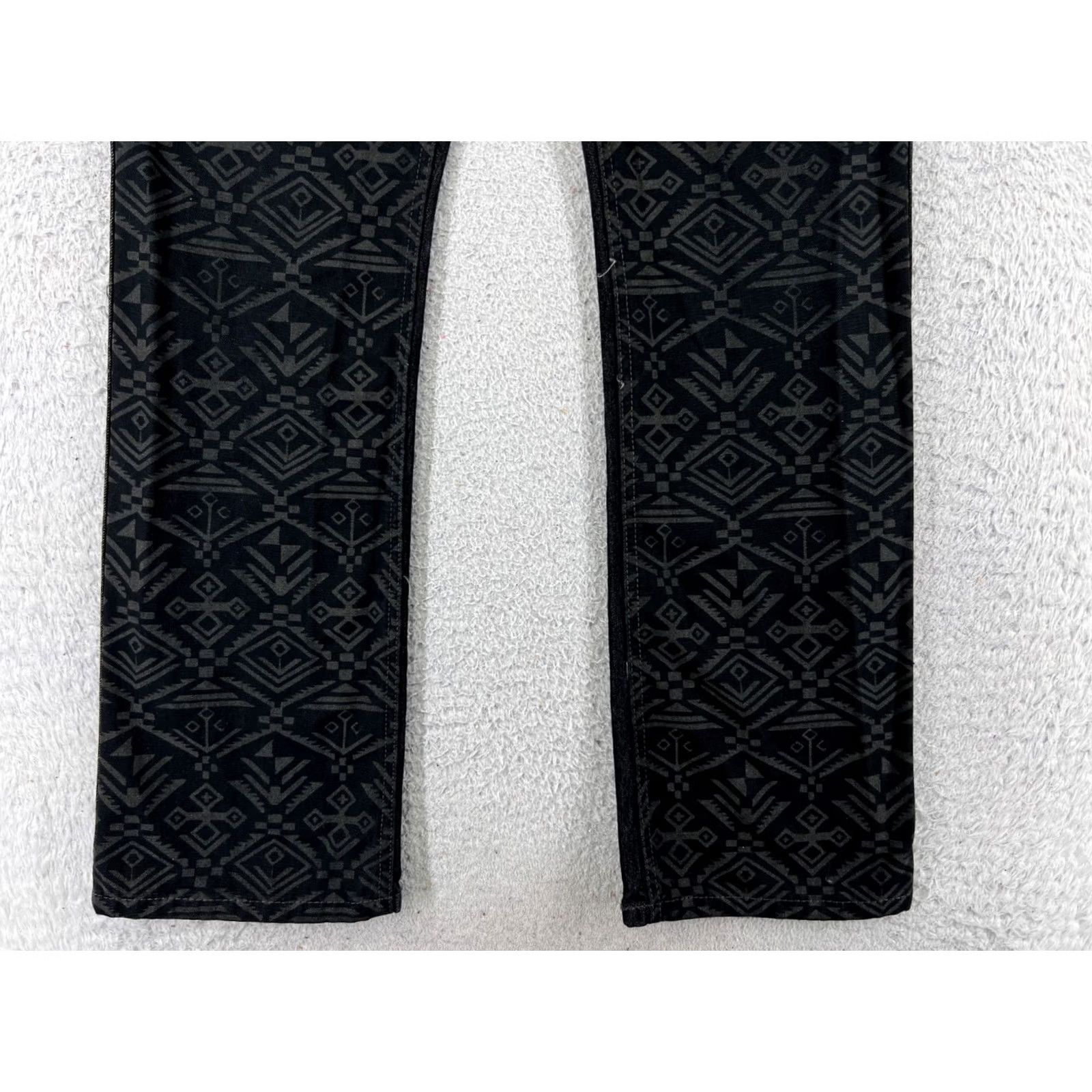 Denime Cruel Denim Jeans Boots Cut Black Denim Abby Bootcut 11 Womens Aztec Pattern Vintage No N/A Size 32" / US 10 / IT 46 - 2 Thumbnail
